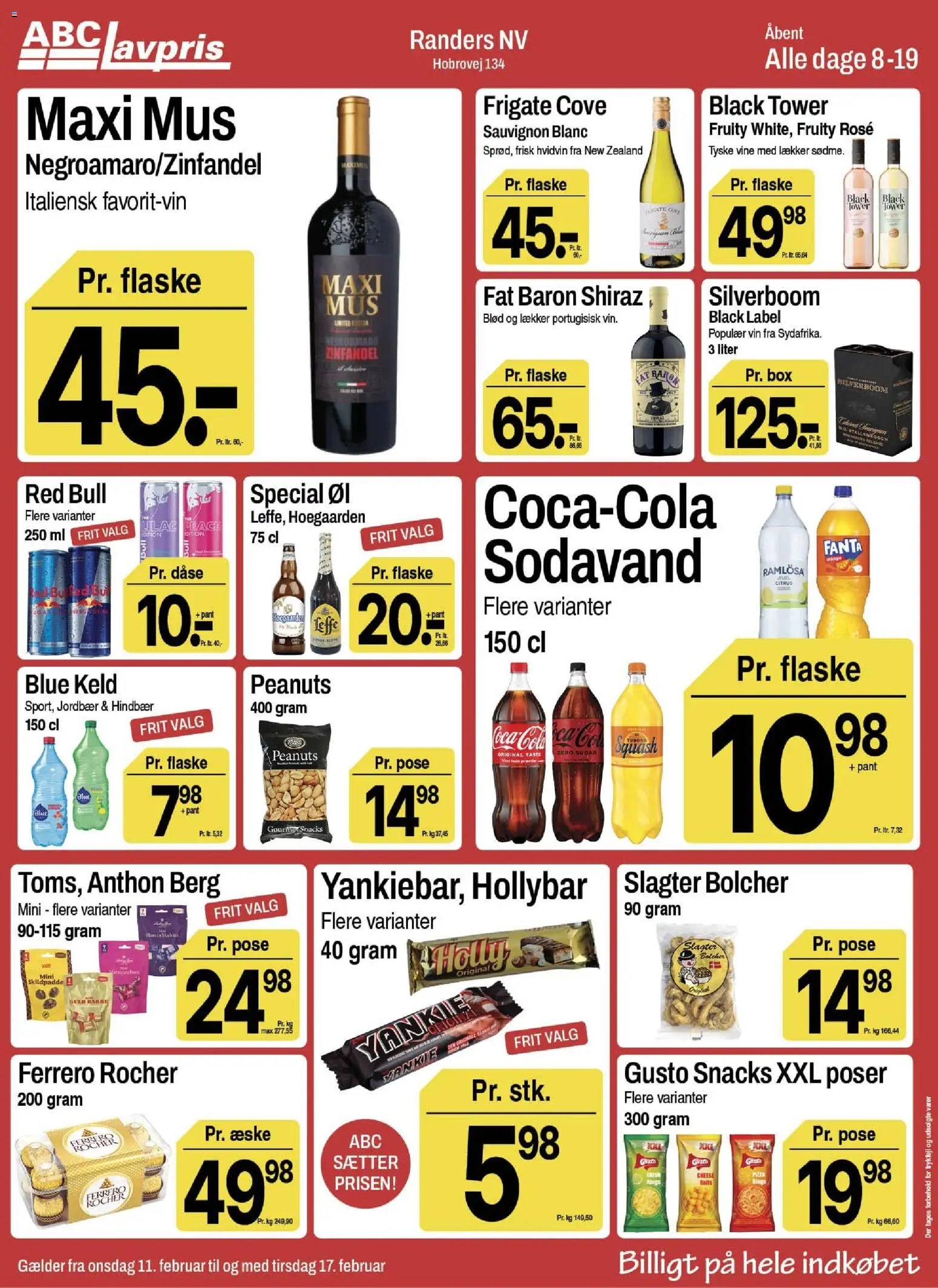 Abc Lavpris tilbudsavis – gyldig fra 11.02.2026 | Side: 9 | Produkter: Coca Cola, Fanta, PC, Mus