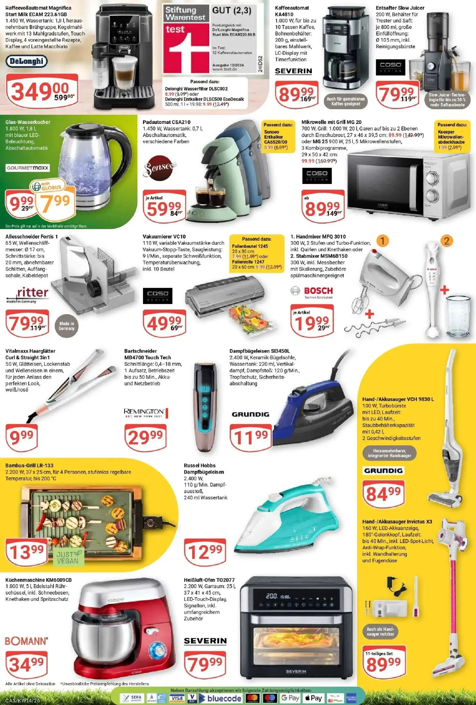 Globus prospekt Castrop-Rauxel	 – gültig ab 30.03.2026 | Seite: 28 | Produkte: Senseo, Entsafter, Kaffee, Handmixer