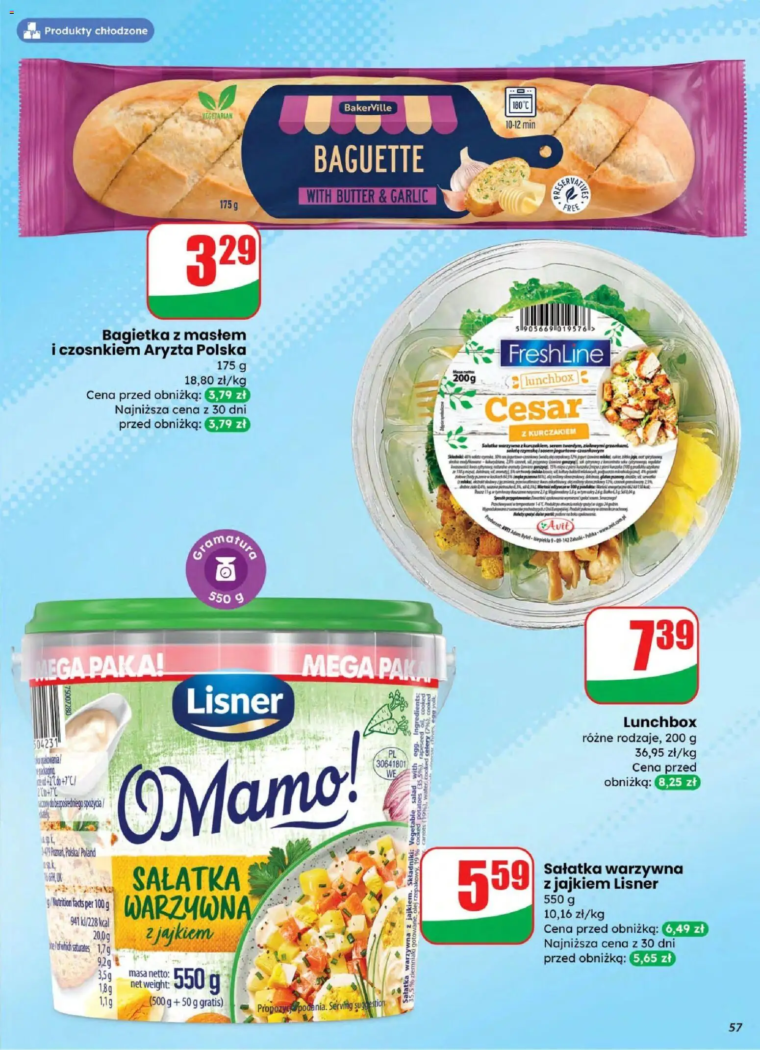 Dino gazetka od 04.03.2026 | Strona: 57 | Produkty: Bagietka, Olej, Sałatka, Ziemniaki
