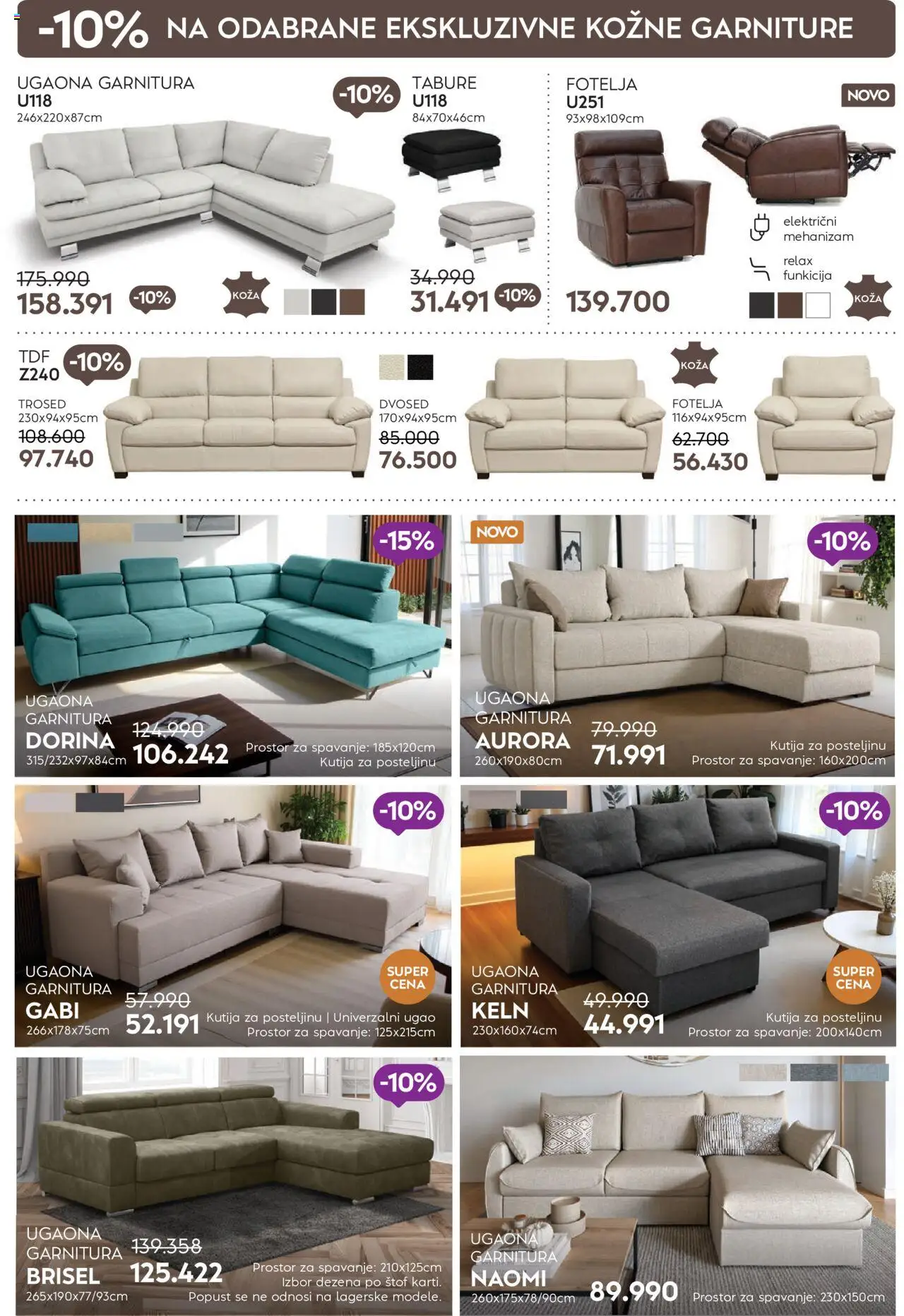 Matis katalog - važi od 01.08.2025 | Strana: 8 | Proizvode: Fotelja, Kutija, Tabure, Ugaona garnitura