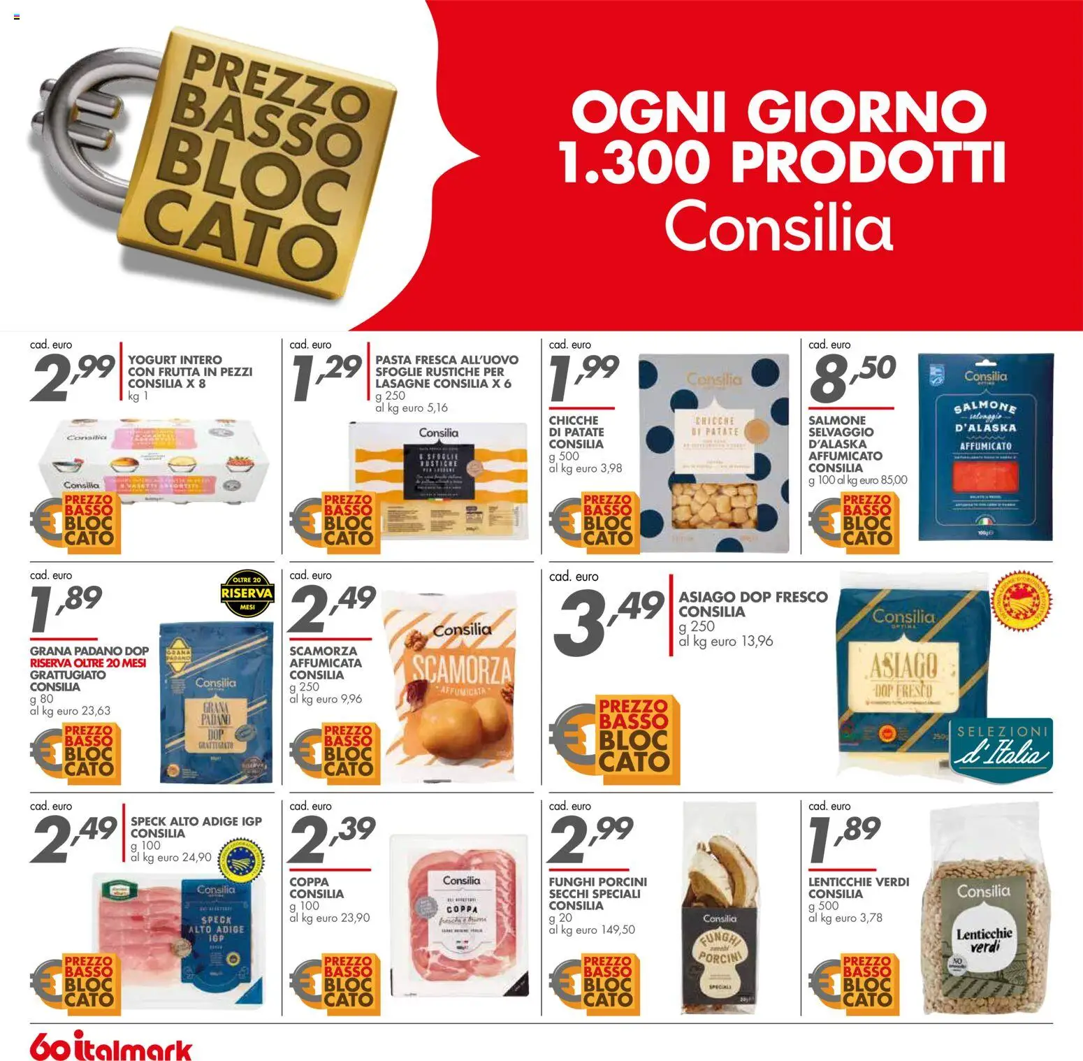Volantino Italmark del 26.11.2025 | Pagina: 24 | Prodotti: Speck, Patate, Lenticchie, Pasta