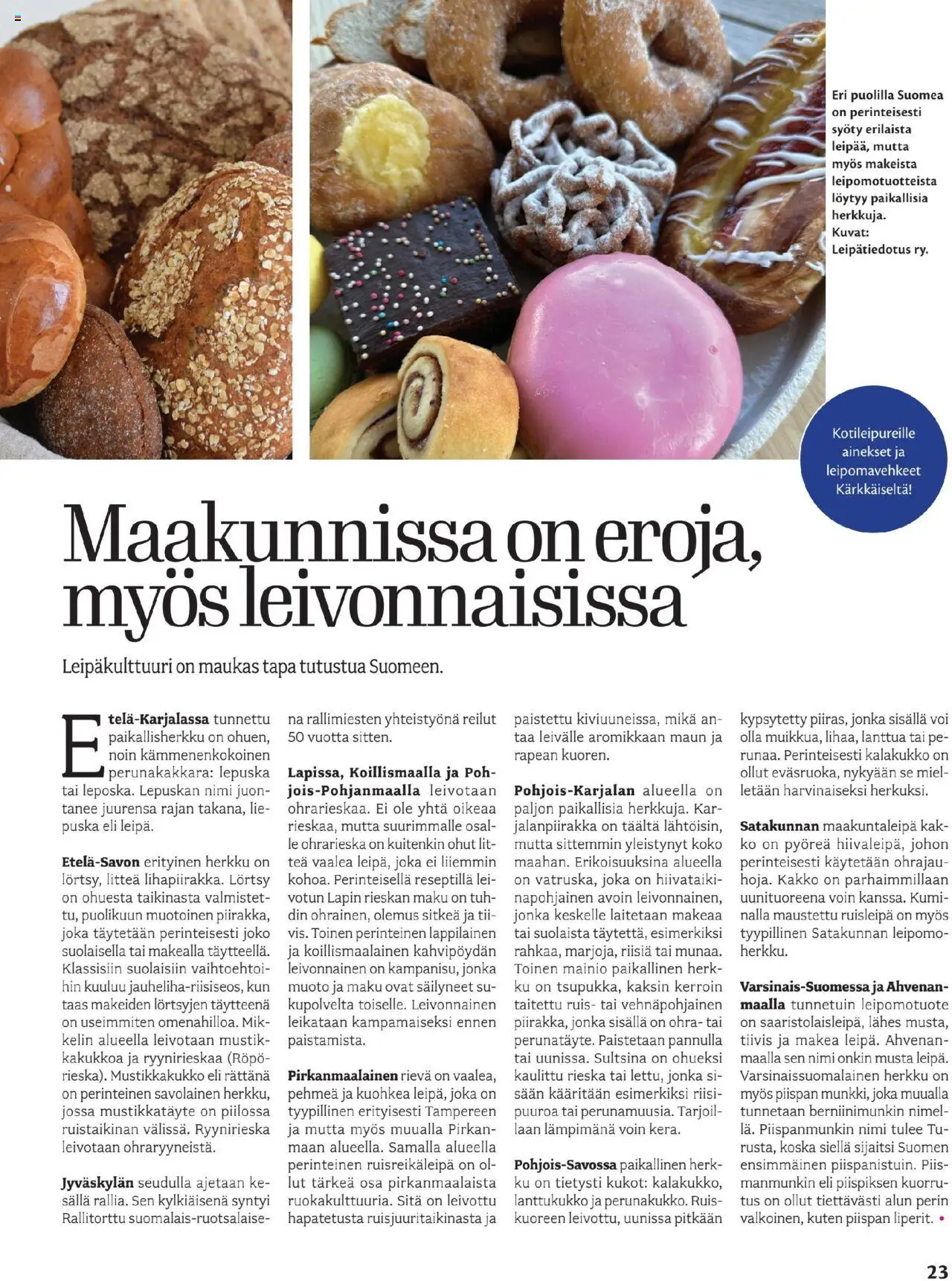 | Sivu: 23 | Tuotteet: Leipomo, Voi, Riisi
