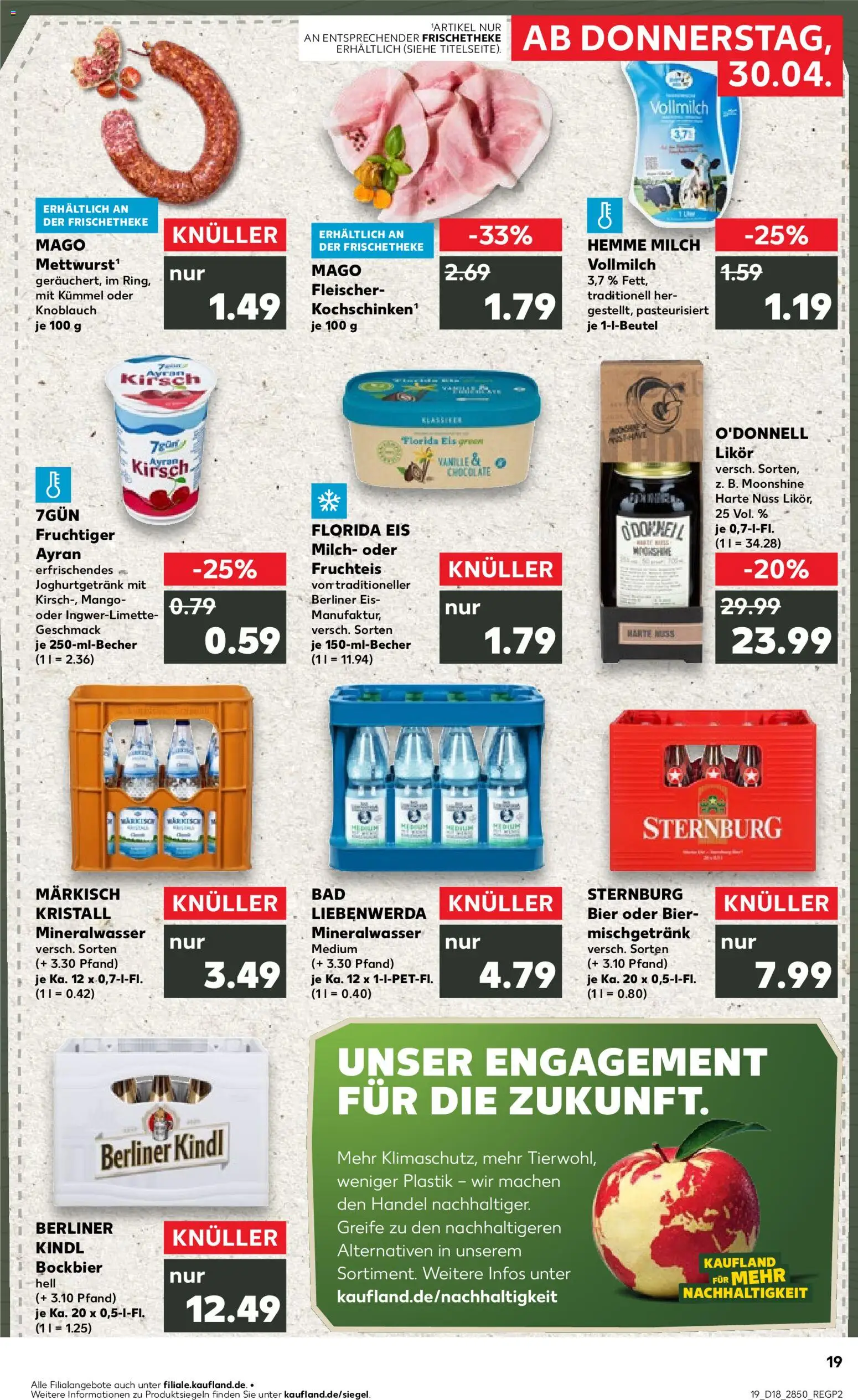 Kaufland Prospekt Potsdam	 – gültig ab 30.04.2026 | Seite: 19 | Produkte: Berliner, Likör, Bad, Mango