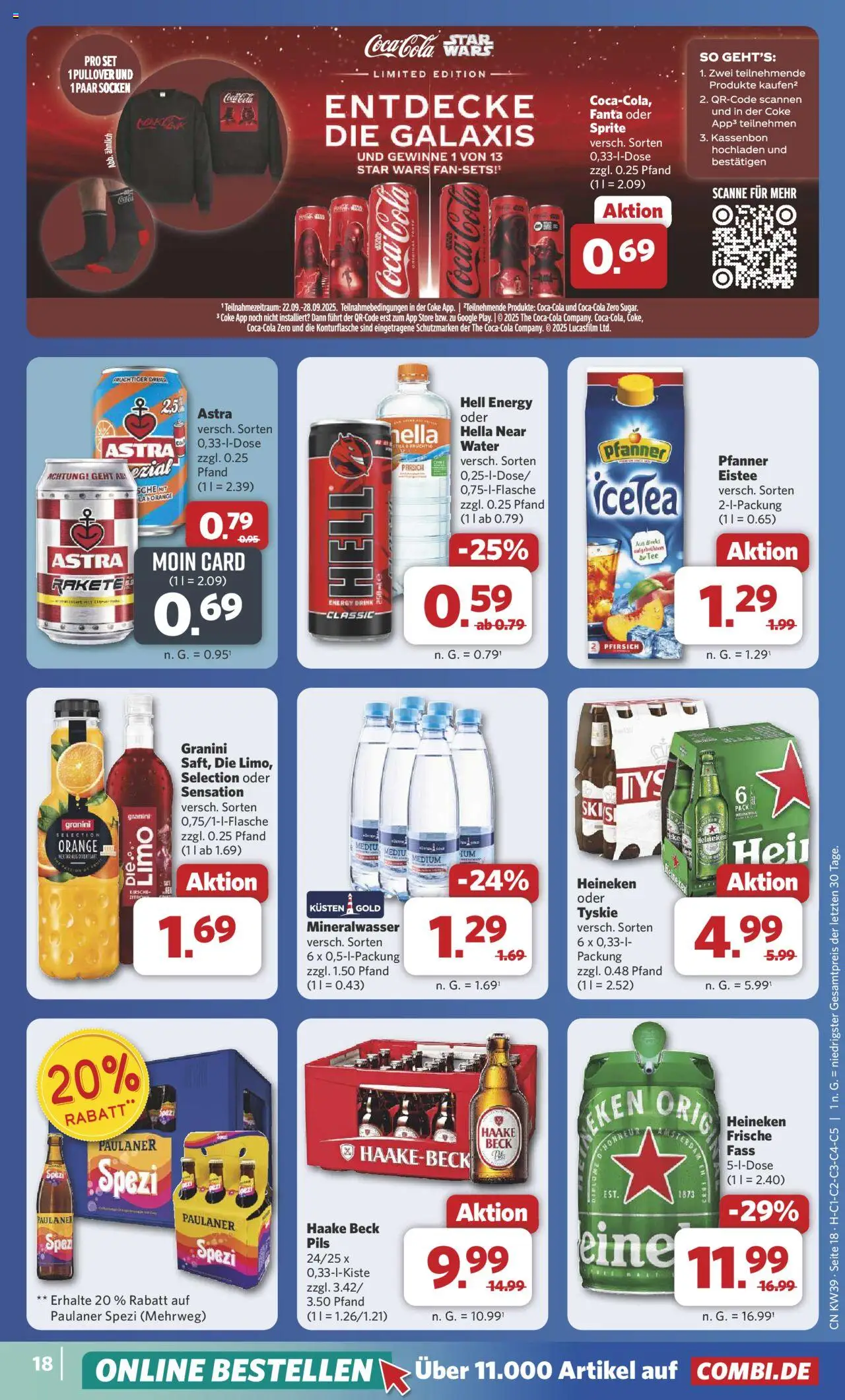 Combi Prospekt 	 – gültig ab 22.09.2025 | Seite: 23 | Produkte: Fanta, Paulaner spezi, Pullover, Paulaner
