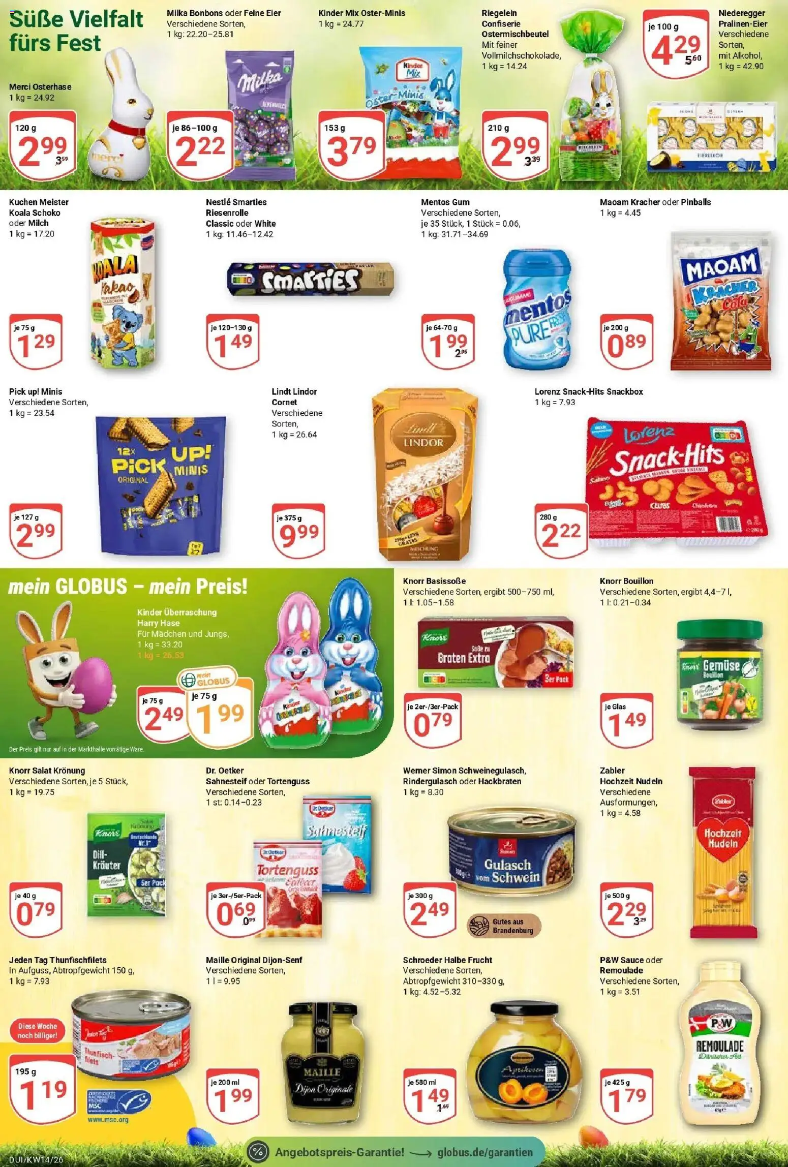 Globus prospekt Duisburg	 – gültig ab 30.03.2026 | Seite: 20 | Produkte: Milch, Milka, Gulasch, Dill