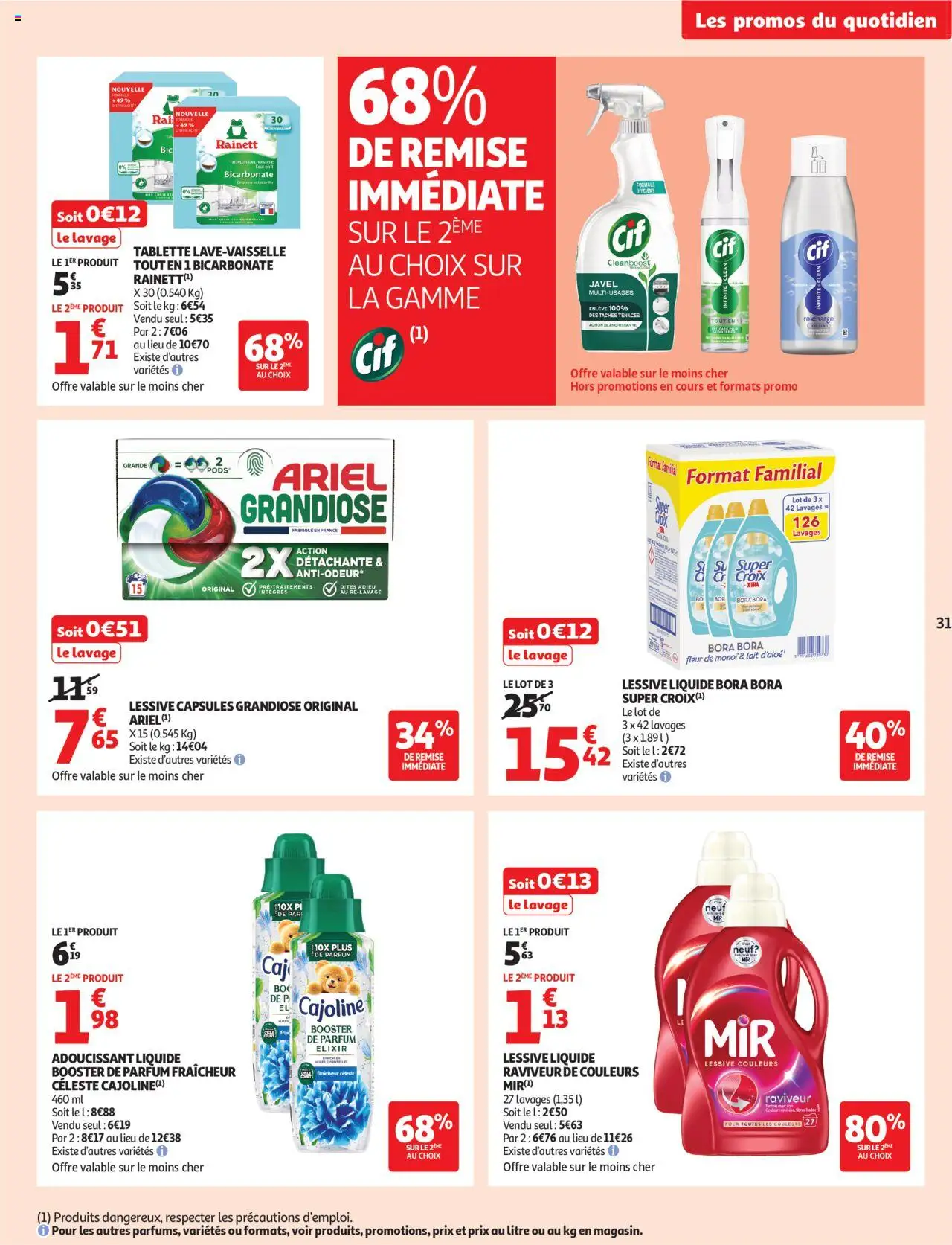 | Page: 31 | Produits: Parfum, Lessive Liquide, Lessive, Lait