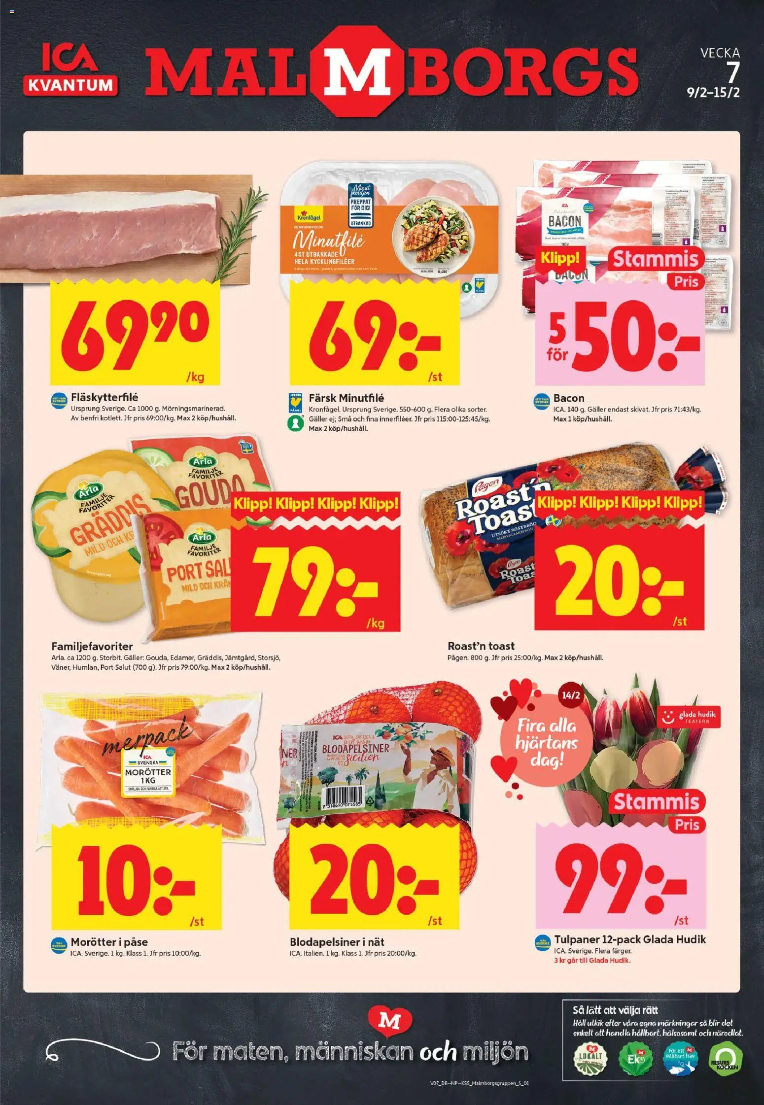 ICA Kvantum reklamblad aktuell från 09.02.2026 | Sida: 1