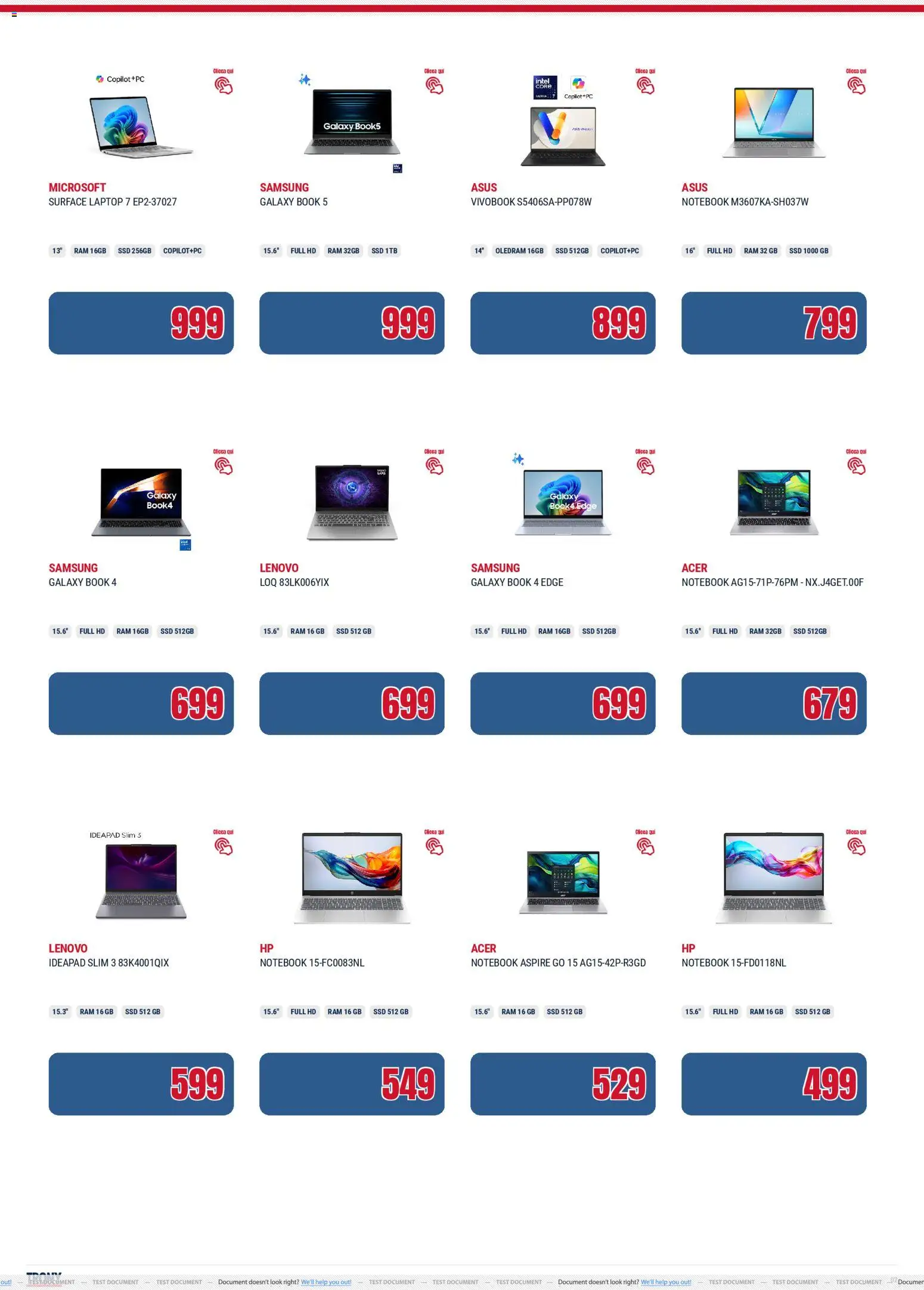 Volantino Trony del 04.12.2025 | Pagina: 2 | Prodotti: Notebook, Laptop, Samsung