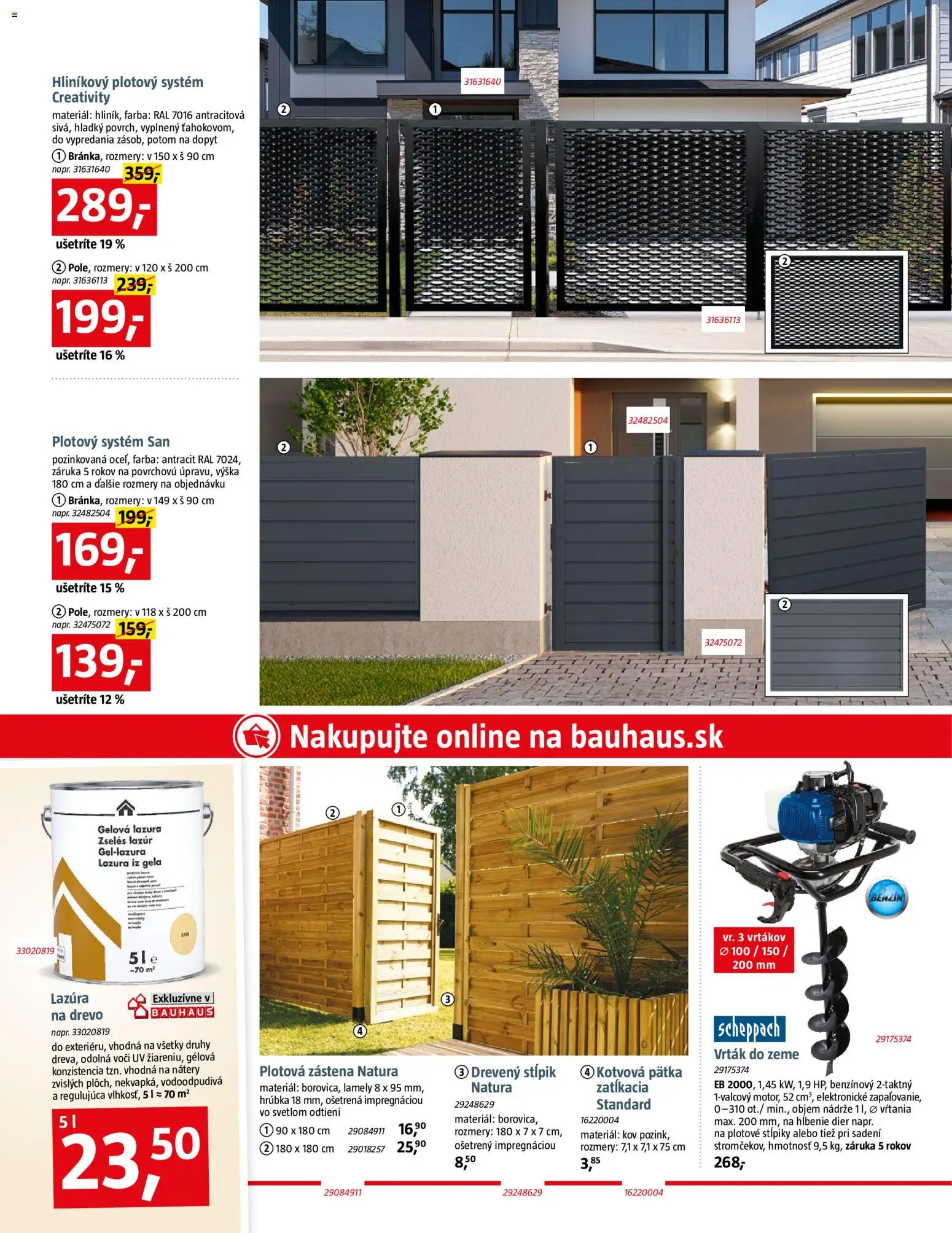 Nové Bauhaus akcie – leták je platný od 07.04.2026 | Strana: 26 | Produkty: Zástena, Lamely