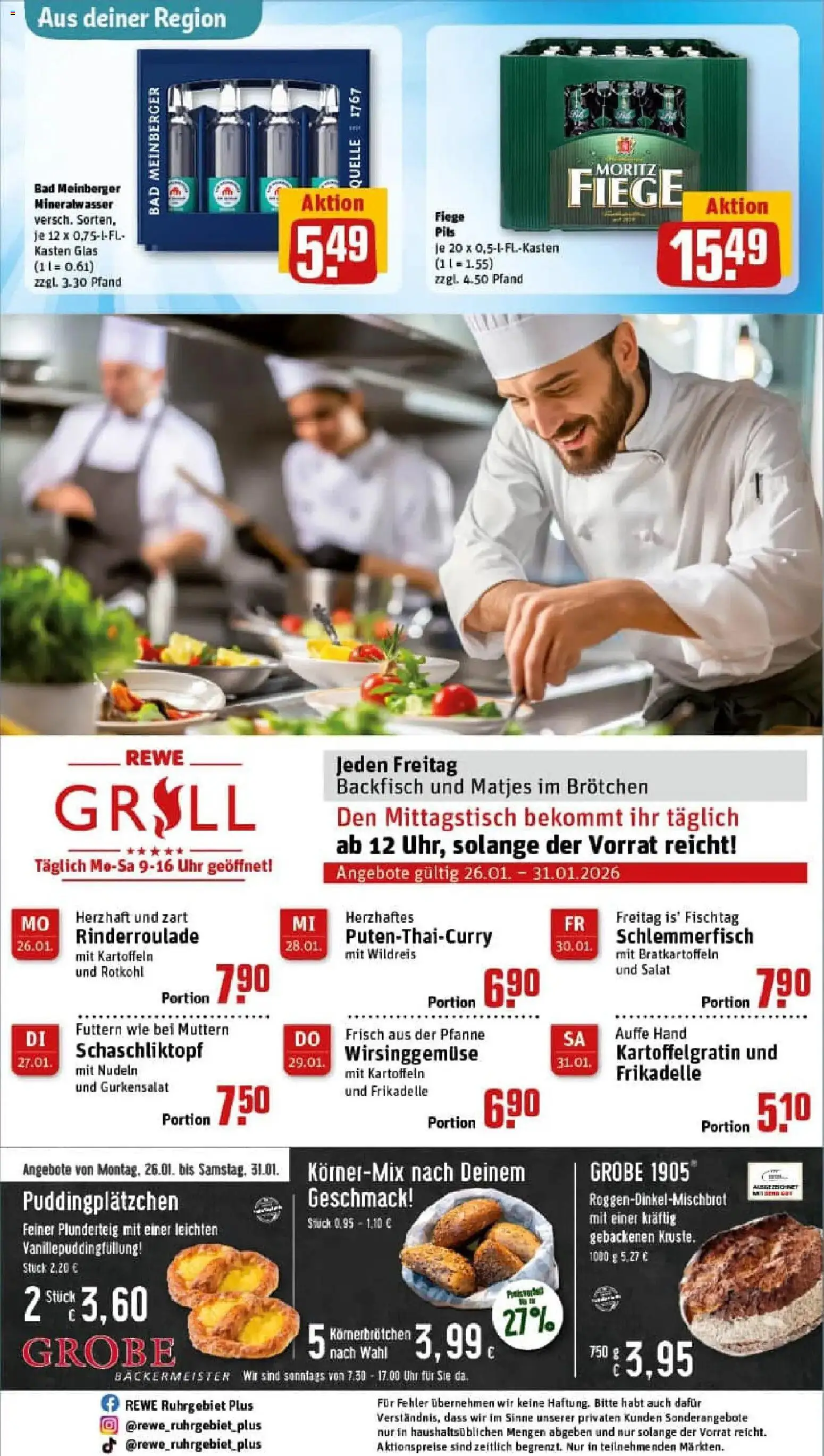 Rewe prospekt Dortmund	 – gültig ab 26.01.2026 | Seite: 27 | Produkte: Pils, Pudding, Nudeln, Salat