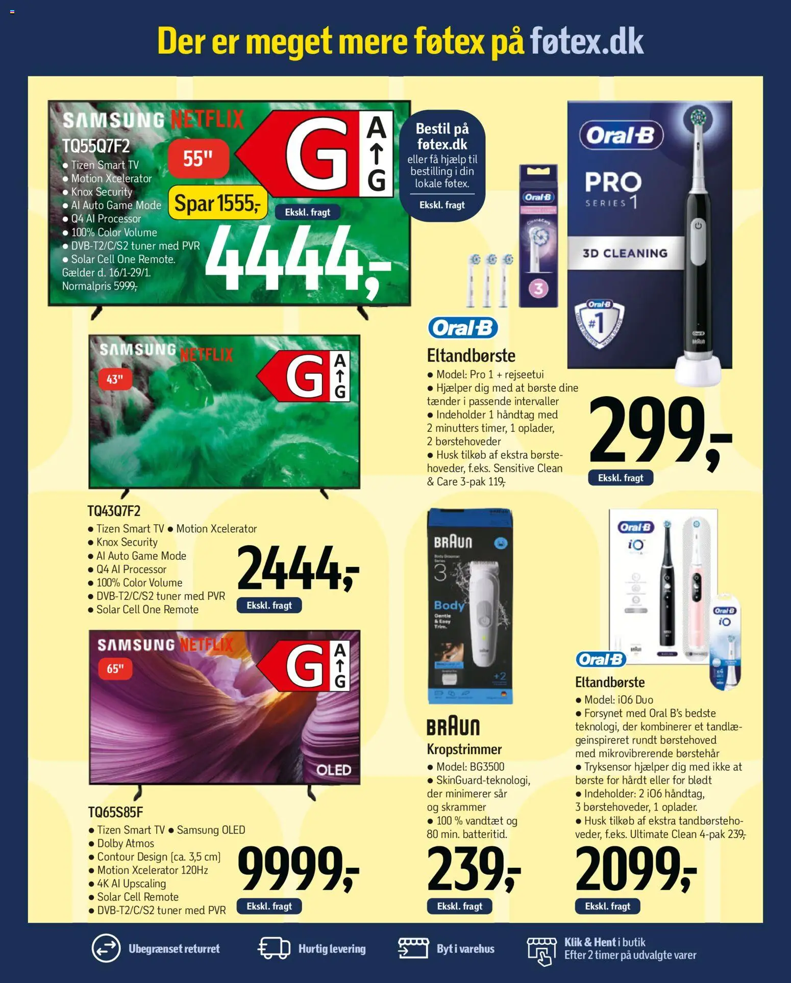 Føtex tilbudsavis – gyldig fra 16.01.2026 | Side: 67 | Produkter: Processor, Børste, Eltandbørste, TV