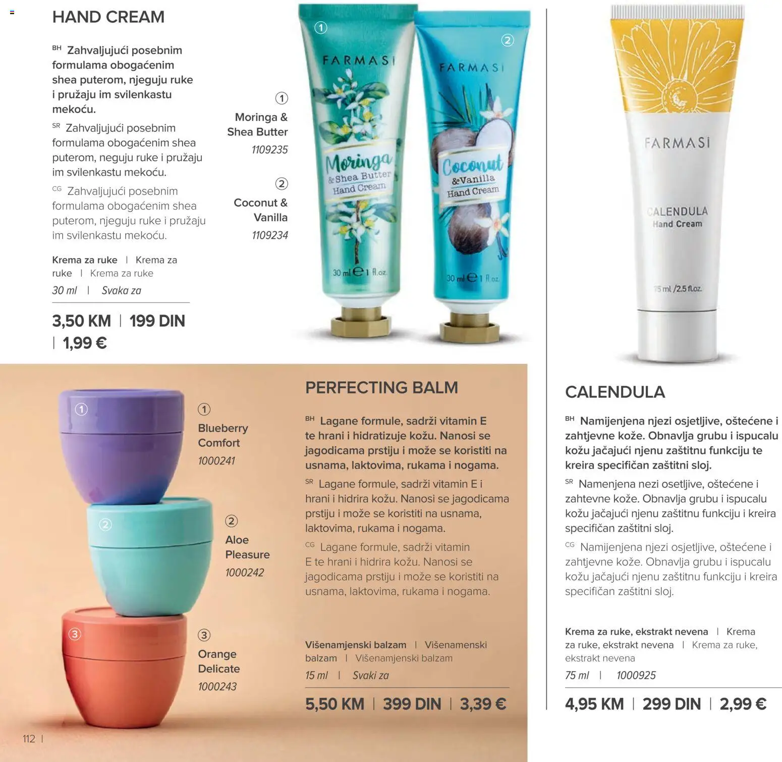 Farmasi katalog - važi od 01.03.2026 | Strana: 112 | Proizvode: Balzam, Krema, Krema za ruke