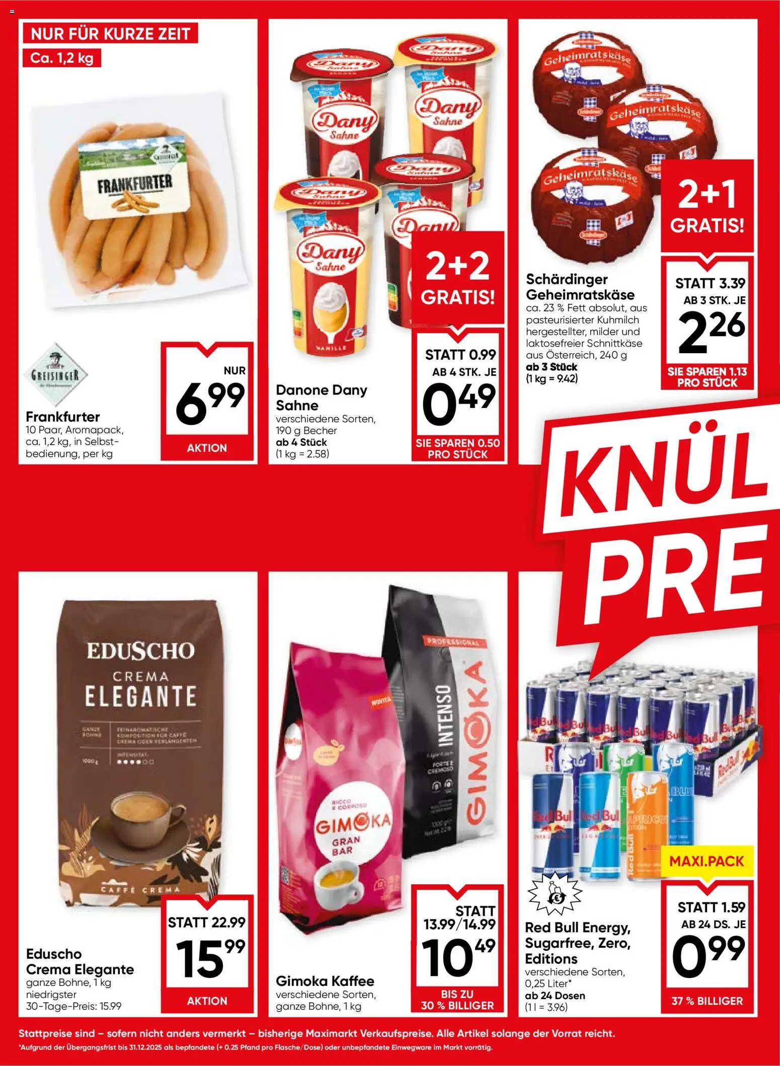Maximarkt Flugblatt gültig ab 27.11.2025 | Seite: 6 | Produkte: Sahne, Kaffee