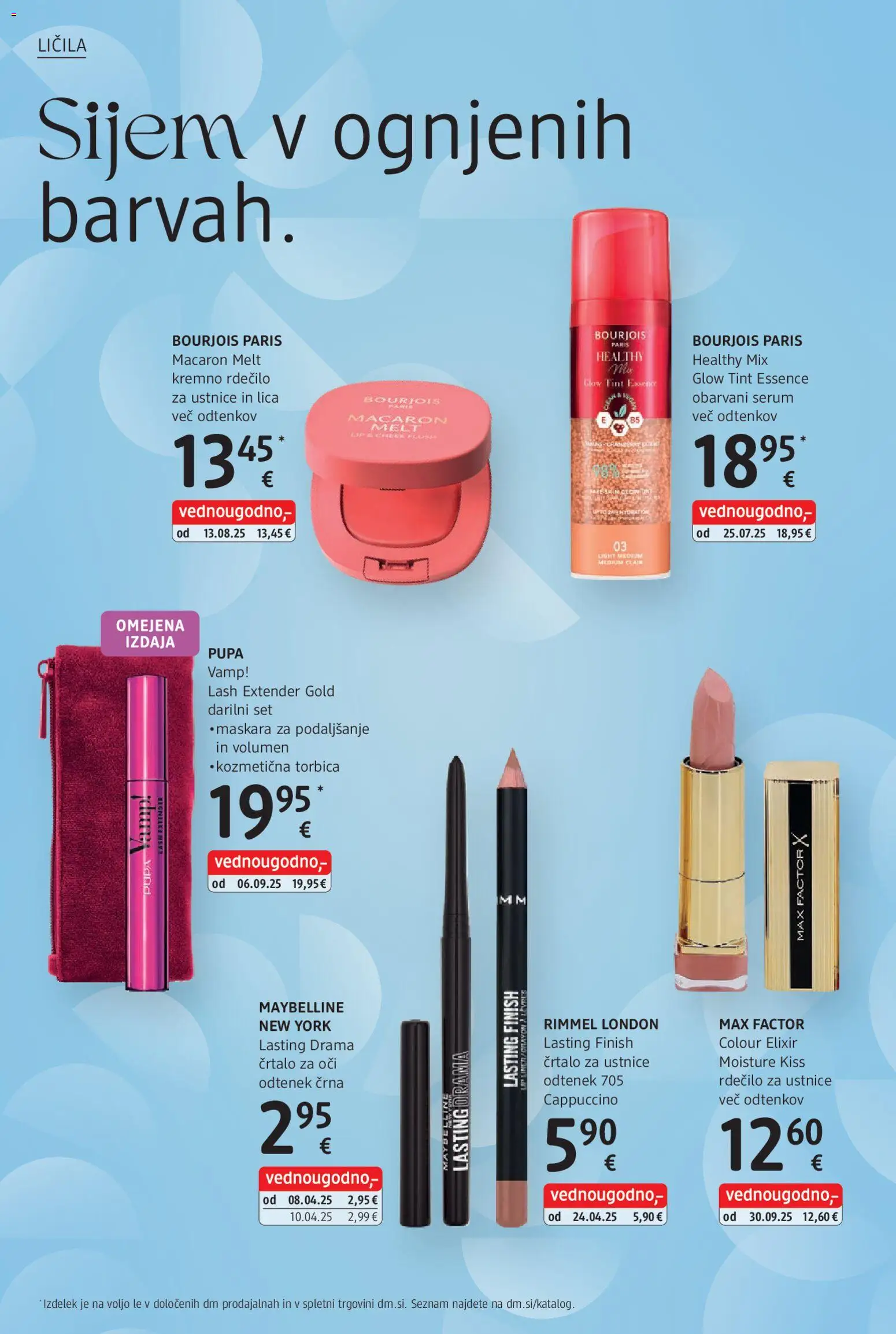 Novi DM Drogerie Markt katalog ponudbe – veljaven od 15.12.2025 | Stran: 18 | Izdelki: Licila, Maskara, Crtalo za oci, Rdecilo za ustnice
