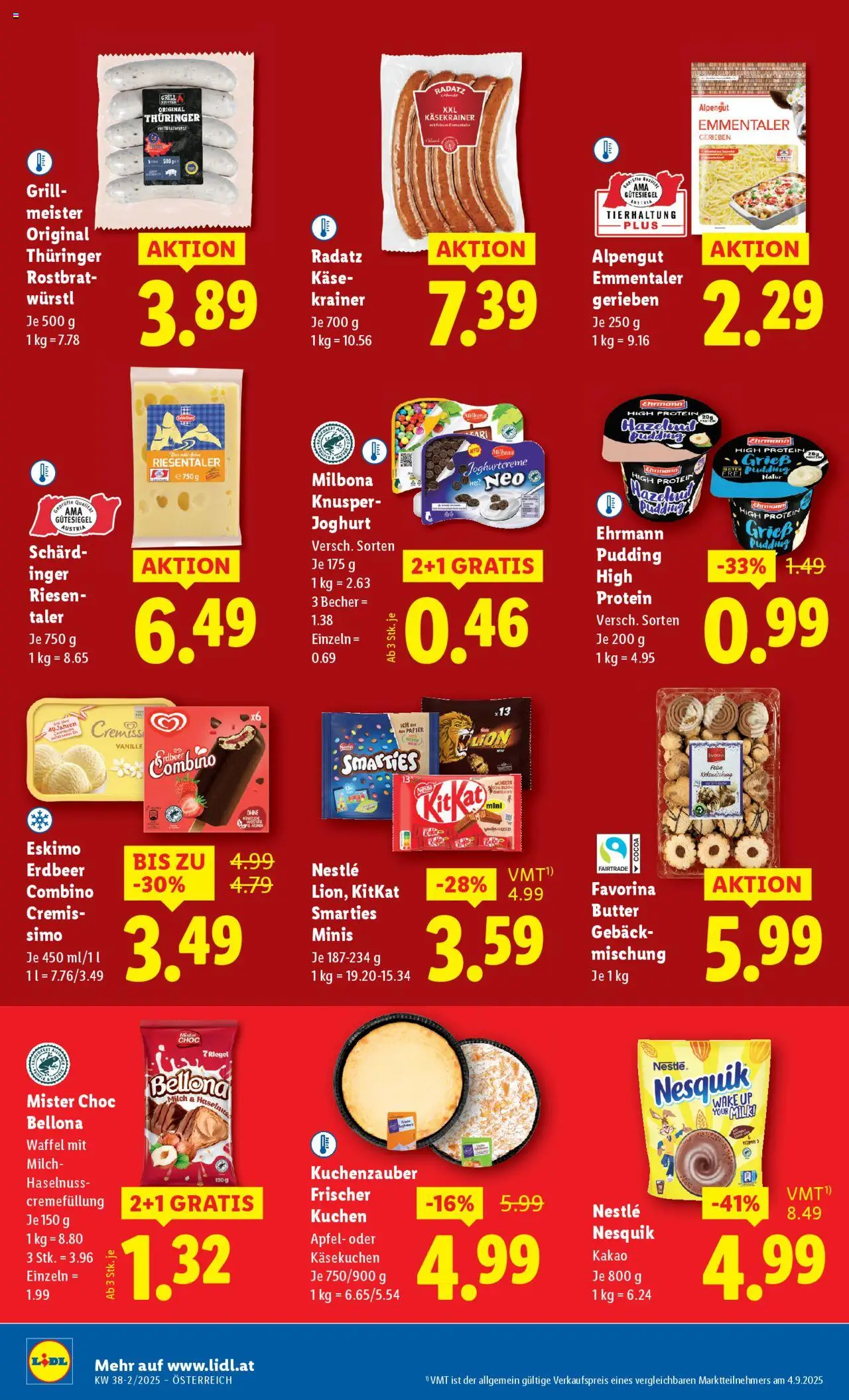 Lidl Flugblatt - Wien, Eisenstadt, Mattersburg gültig ab 18.09.2025 | Seite: 8 | Produkte: Grill, Butter, Käse, Joghurt