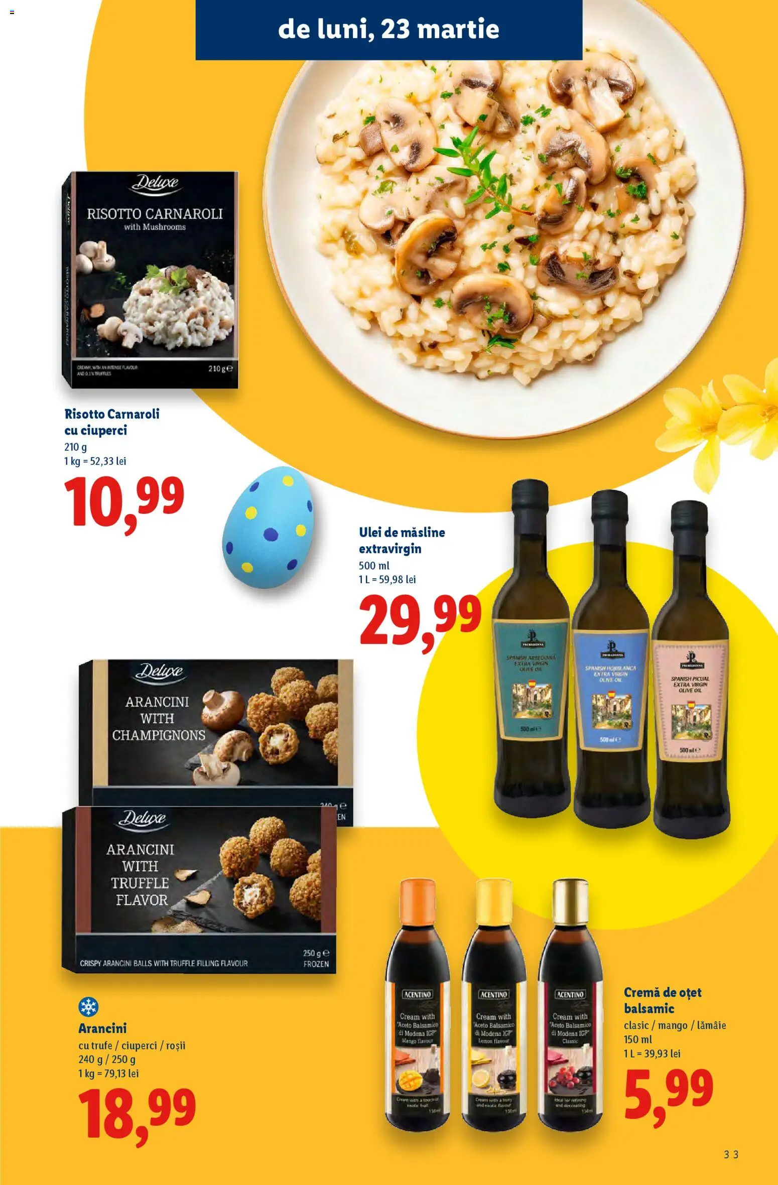 Noul catalog Lidl – valabil de la 02.03.2026 | Pagină: 33 | Produse: Măsline, Ciuperci, Ulei, Lămâie