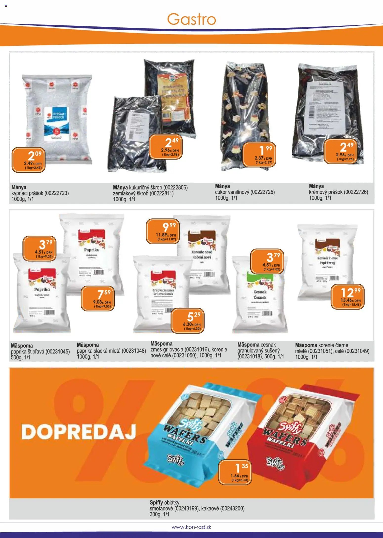 Nové KON - RAD akcie – leták je platný od 08.01.2026 | Strana: 27 | Produkty: Paprika, Cukor, Cesnak, Korenie