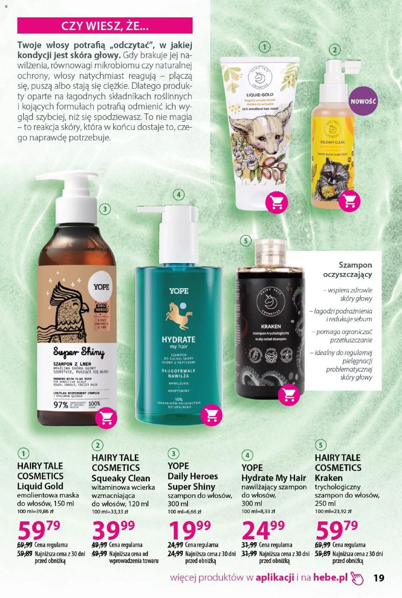 Hebe Gazetka - Katalog od 31.01.2026 | Strona: 19 | Produkty: Quinoa, Szampon, Maska, Lotion