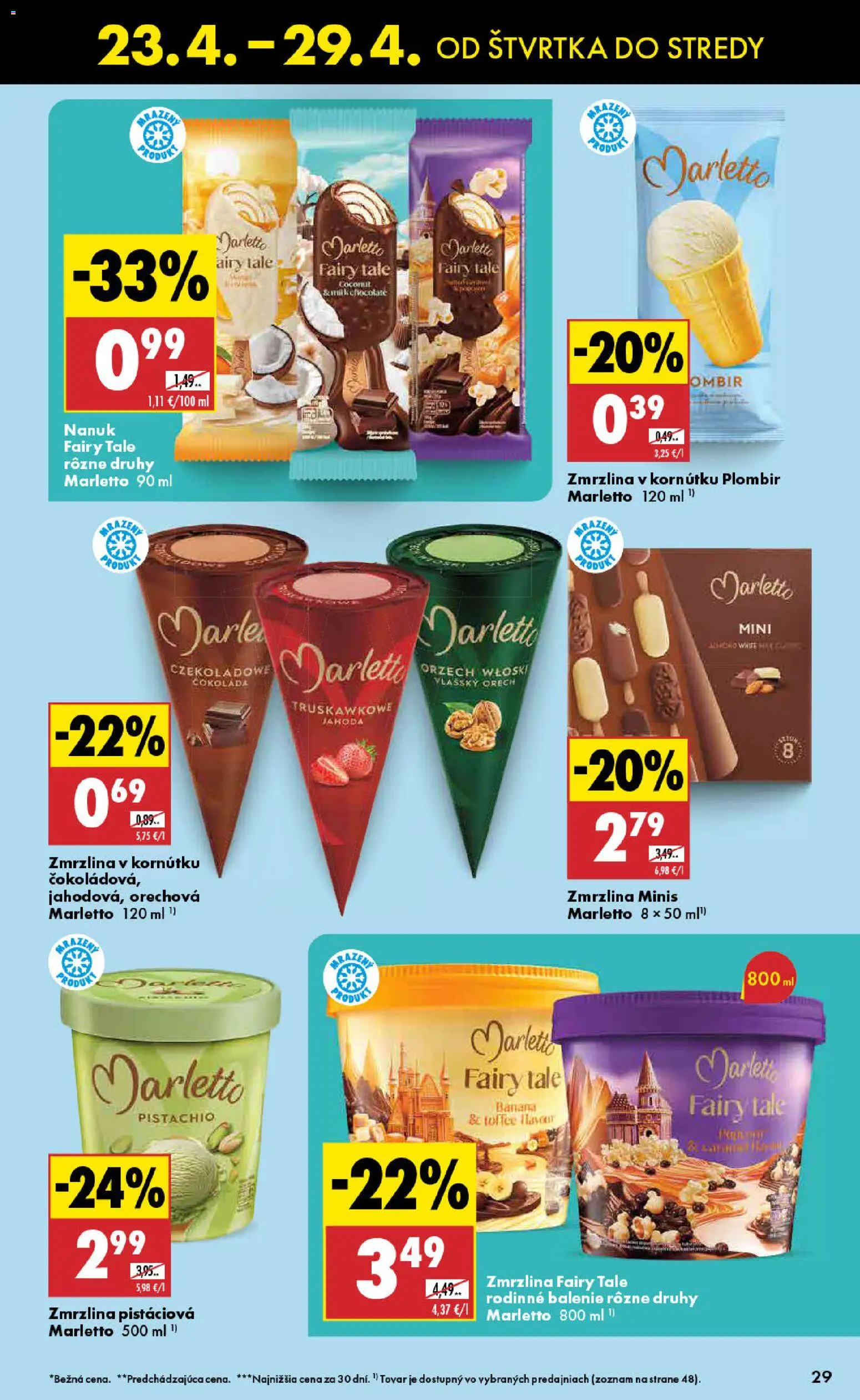 Nové Biedronka akcie – leták je platný od 23.04.2026 | Strana: 29 | Produkty: Nanuk, Zmrzlina, Čokoláda