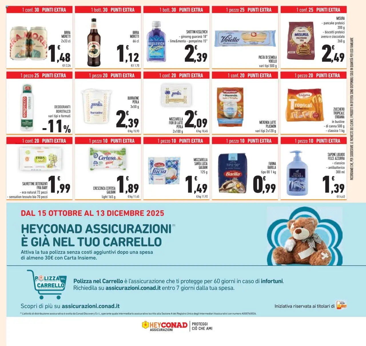 Volantino Conad del 22.10.2025 | Pagina: 55 | Prodotti: Birra, Pompelmo, Mozzarella, Pasta