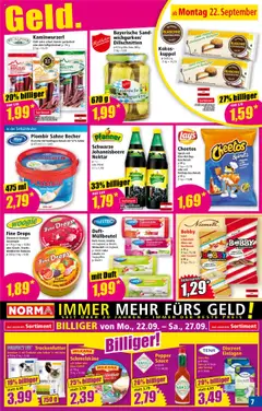 Norma Flugblatt gültig ab 22.09.2025 | Seite: 7 | Produkte: Ketchup, Chili, Limette, Schokolade