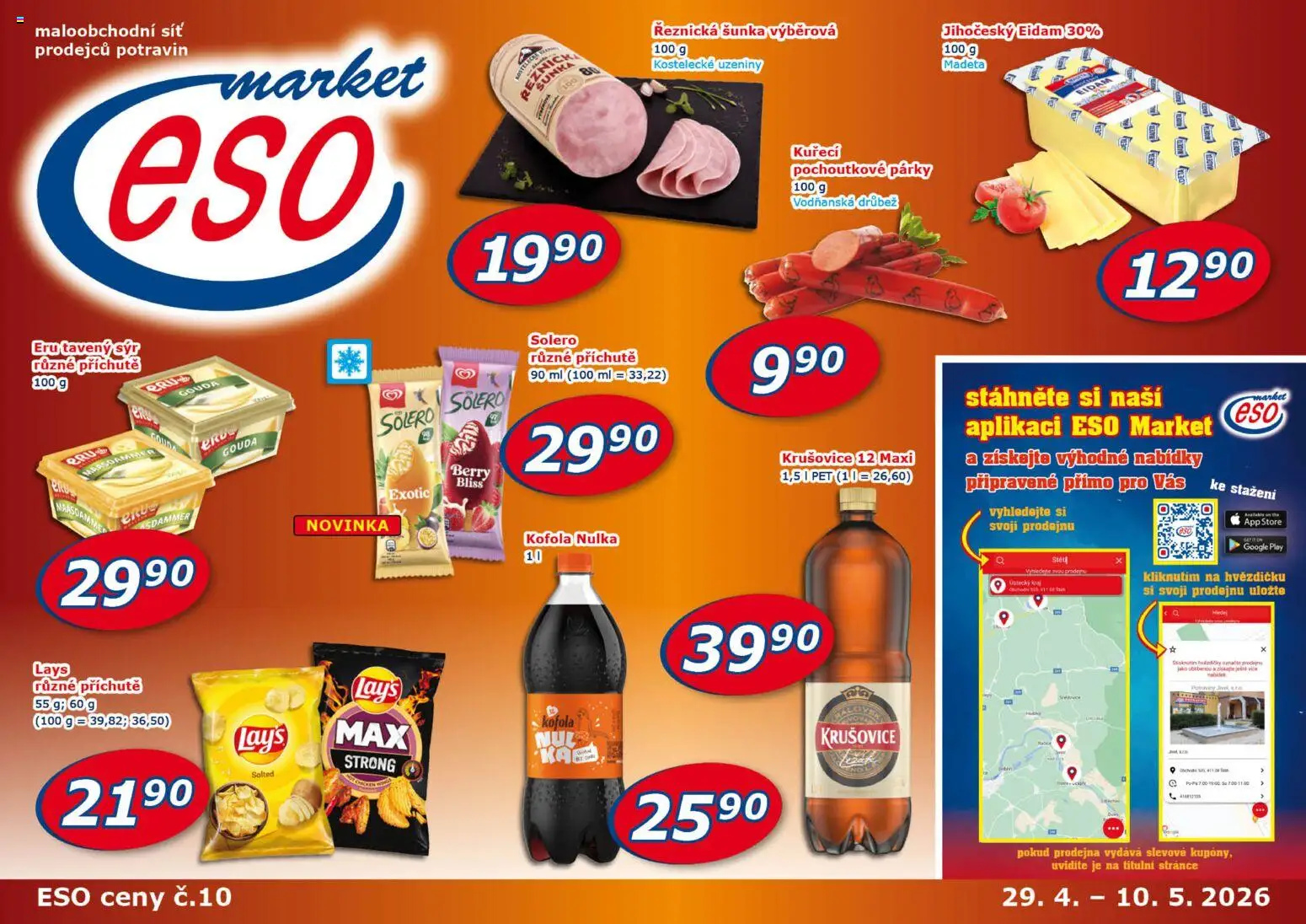 Eso market leták od 29.04.2026 💥 Nenechte si ujít TOP nabídky! ⭐ | Česko