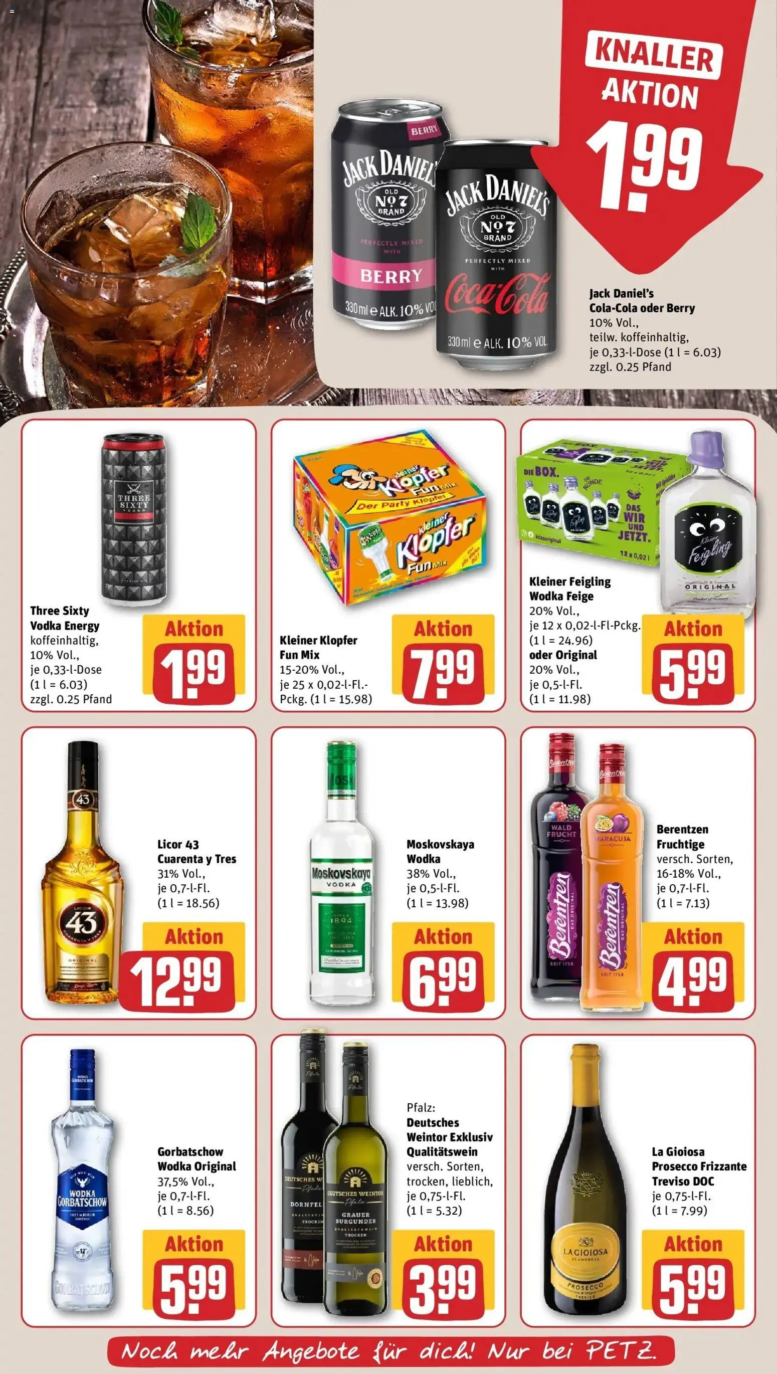 Rewe prospekt Wiehl	 – gültig ab 09.02.2026 | Seite: 23 | Produkte: Energy, Kleiner feigling, Wodka, Berentzen