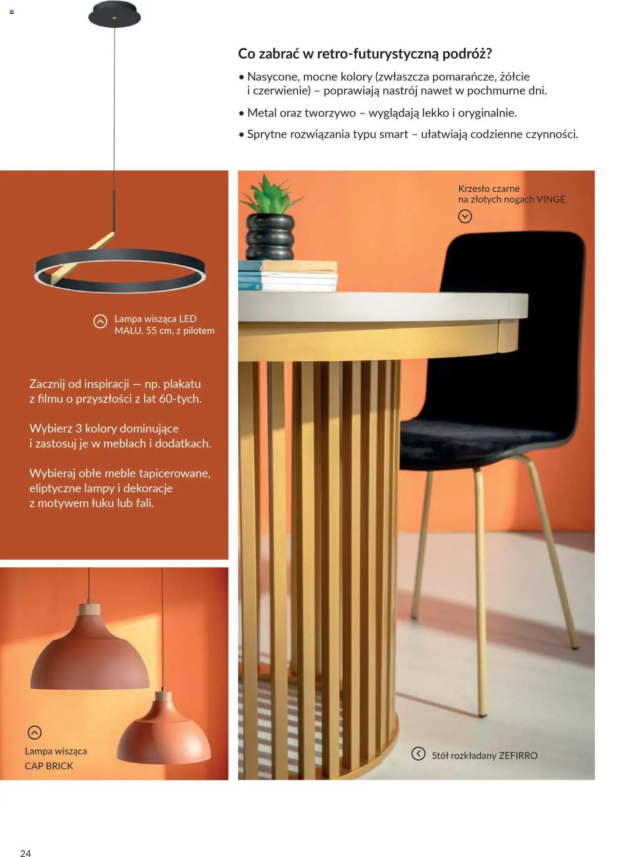 Salony Agata Gazetka - Trendbook od 21.03.2025 | Strona: 24 | Produkty: Stół, Krzesło, Lampa