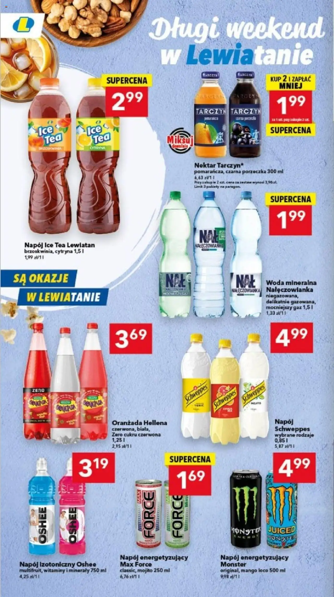 Lewiatan gazetka - Bydgoszcz od 17.06.2025 | Strona: 12 | Produkty: Brzoskwinia, Woda mineralna Nałęczowianka, Ice Tea, Porzeczka