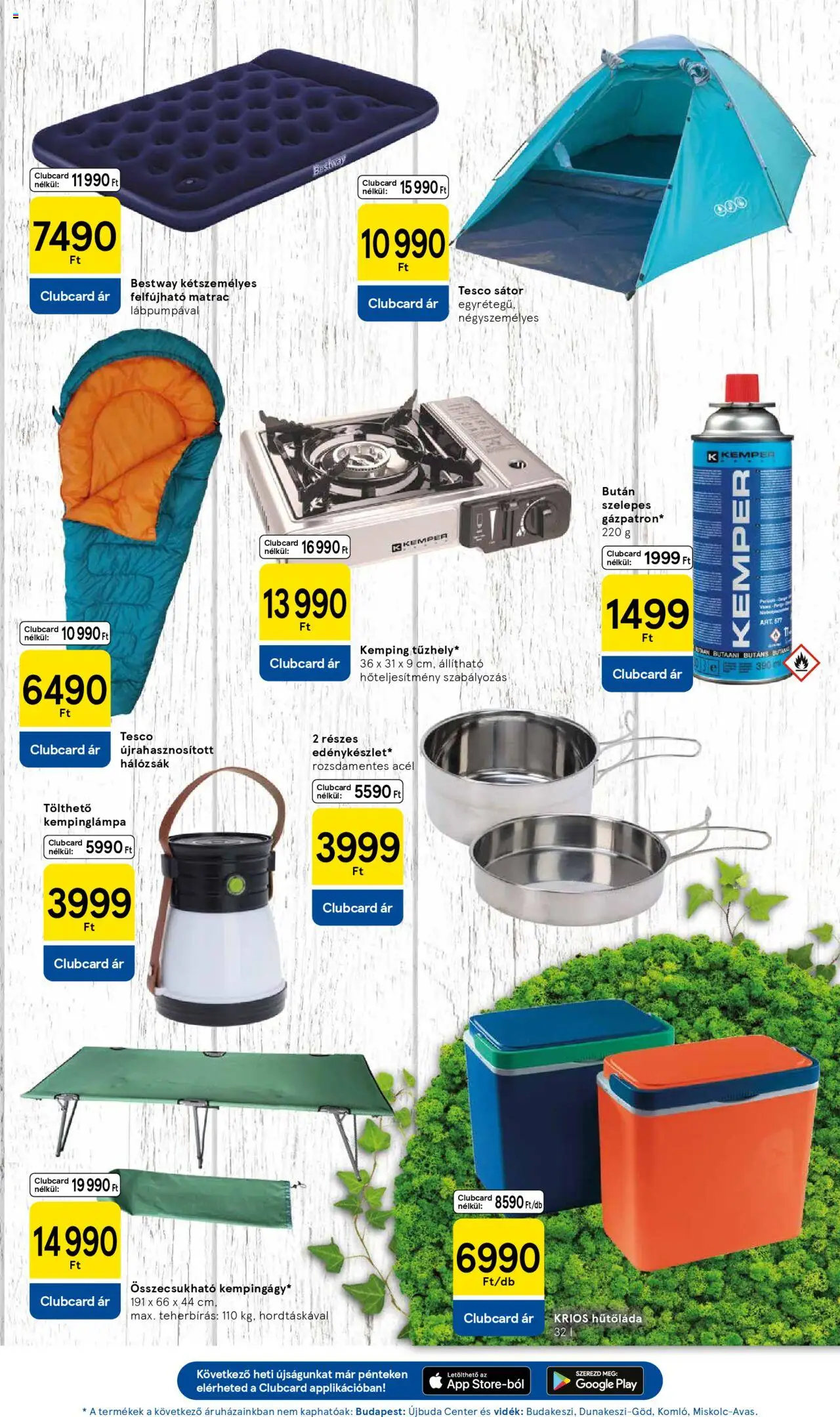 Tesco akciós ujság - amely érvényes a következő dátumtól: 03.07.2025 | Oldal: 11 | Termékek: Sátor, Matrac, Felfújható matrac, Hálózsák