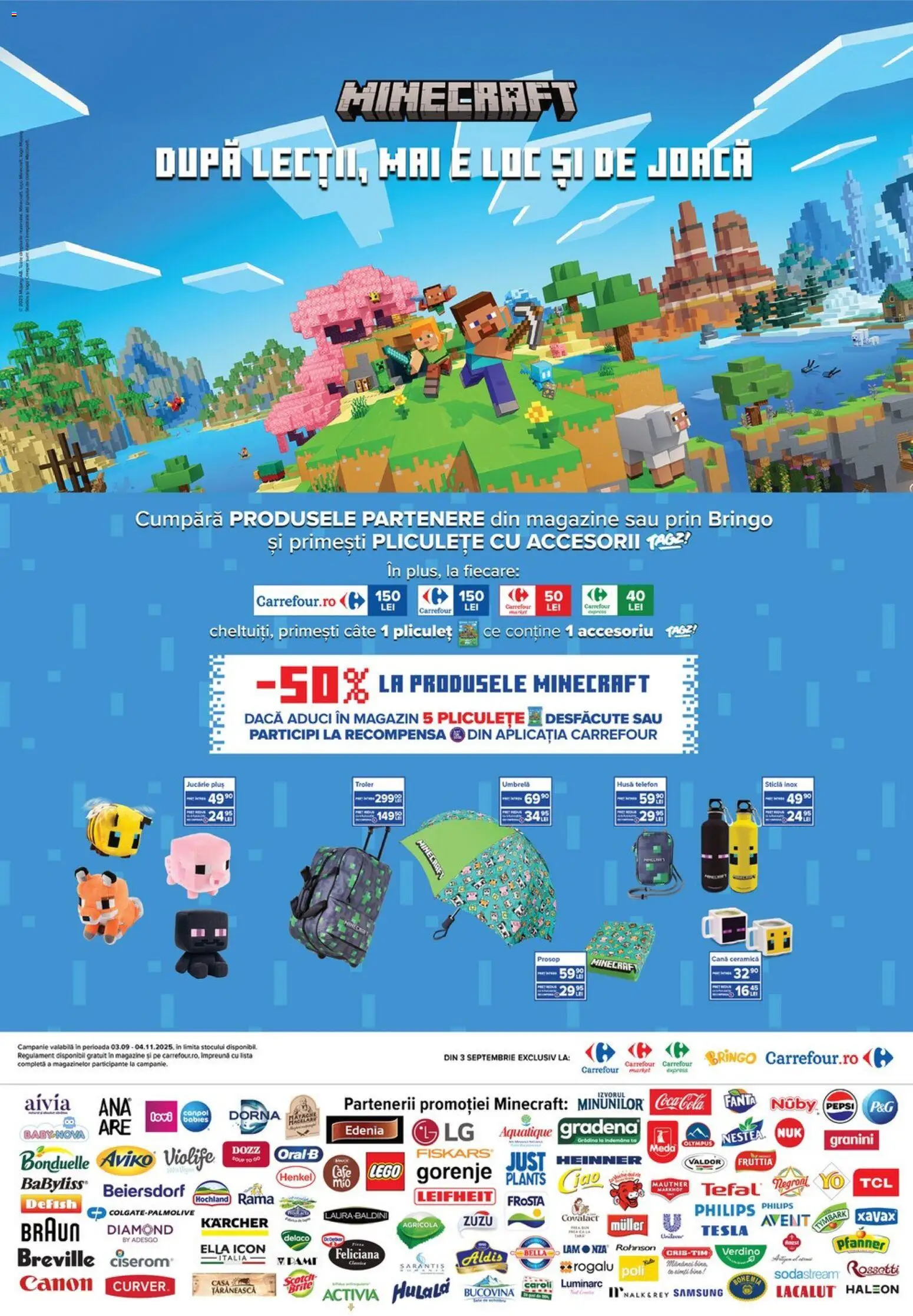 Noul catalog Carrefour – valabil de la 29.10.2025 | Pagină: 2 | Produse: Umbrelă, Enginar, Telefon, Amerikan servis