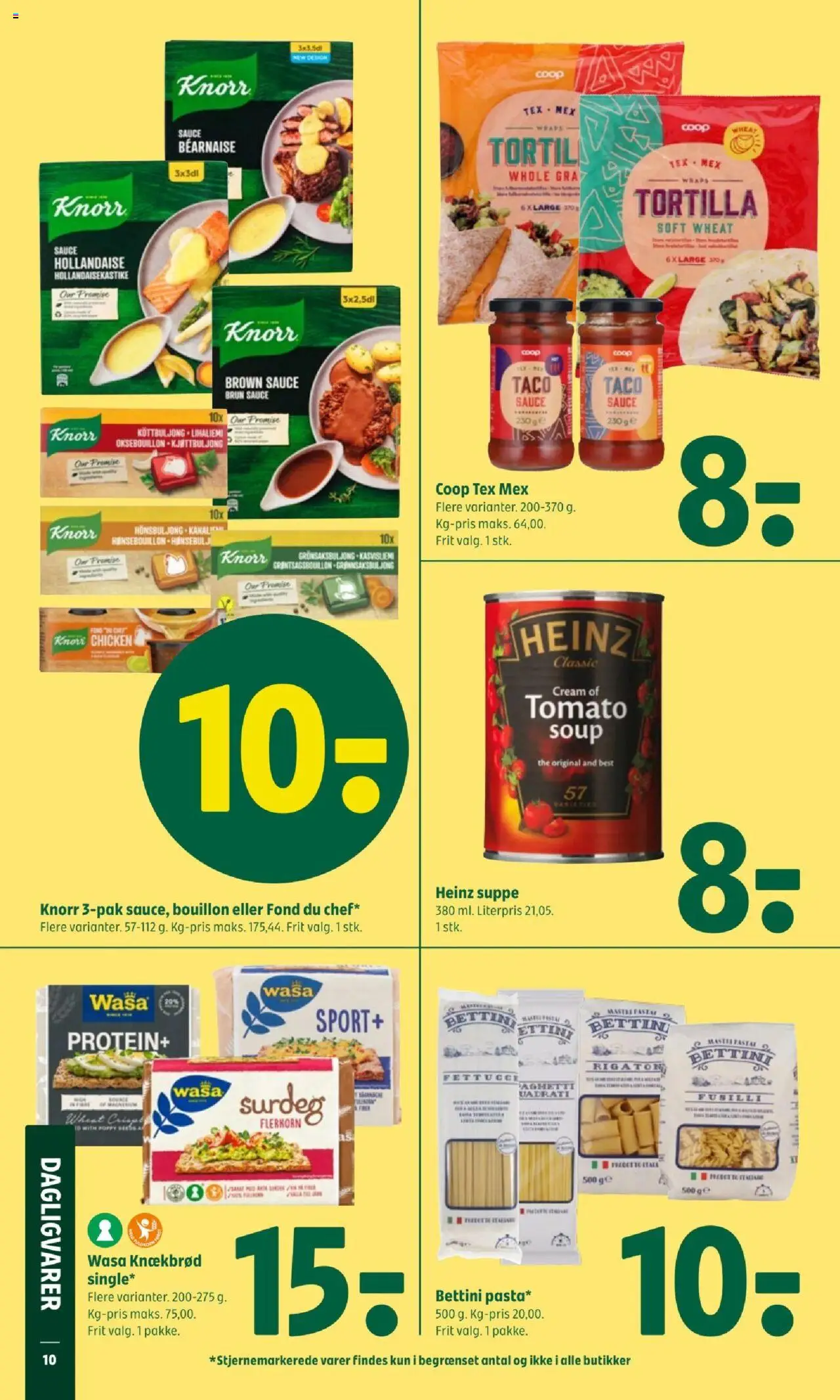 Coop 365 Tilbudsavis gyldig fra 14.08.2025 | Side: 12 | Produkter: Bouillon, Pasta, Suppe, Taco