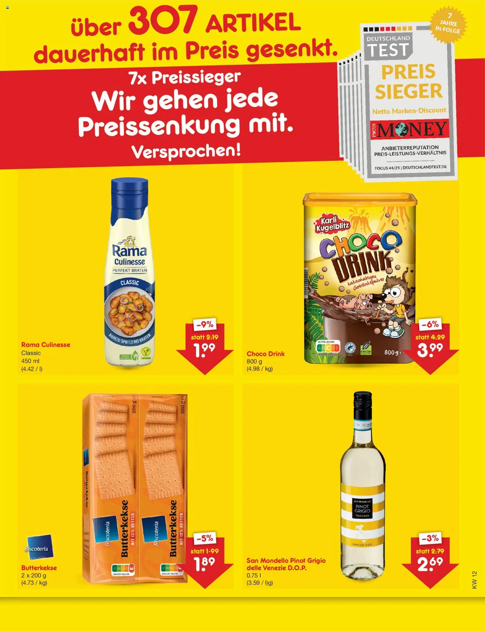 Netto Marken-Discount Preissenkung auf Dauer – gültig ab 21.03.2026 | Seite: 2 | Produkte: LG, Rama, Butter, Butterkekse
