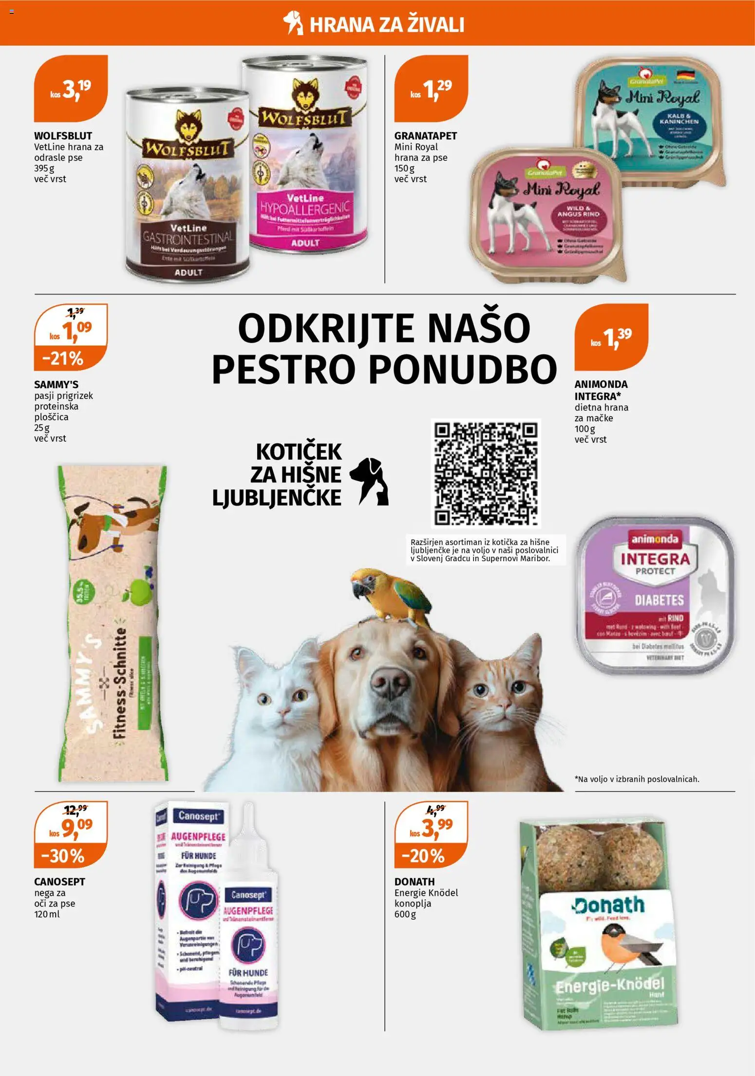Novi Müller katalog ponudbe – veljaven od 05.01.2026 | Stran: 17 | Izdelki: Hrana za mačke, Hrana za pse, Kos