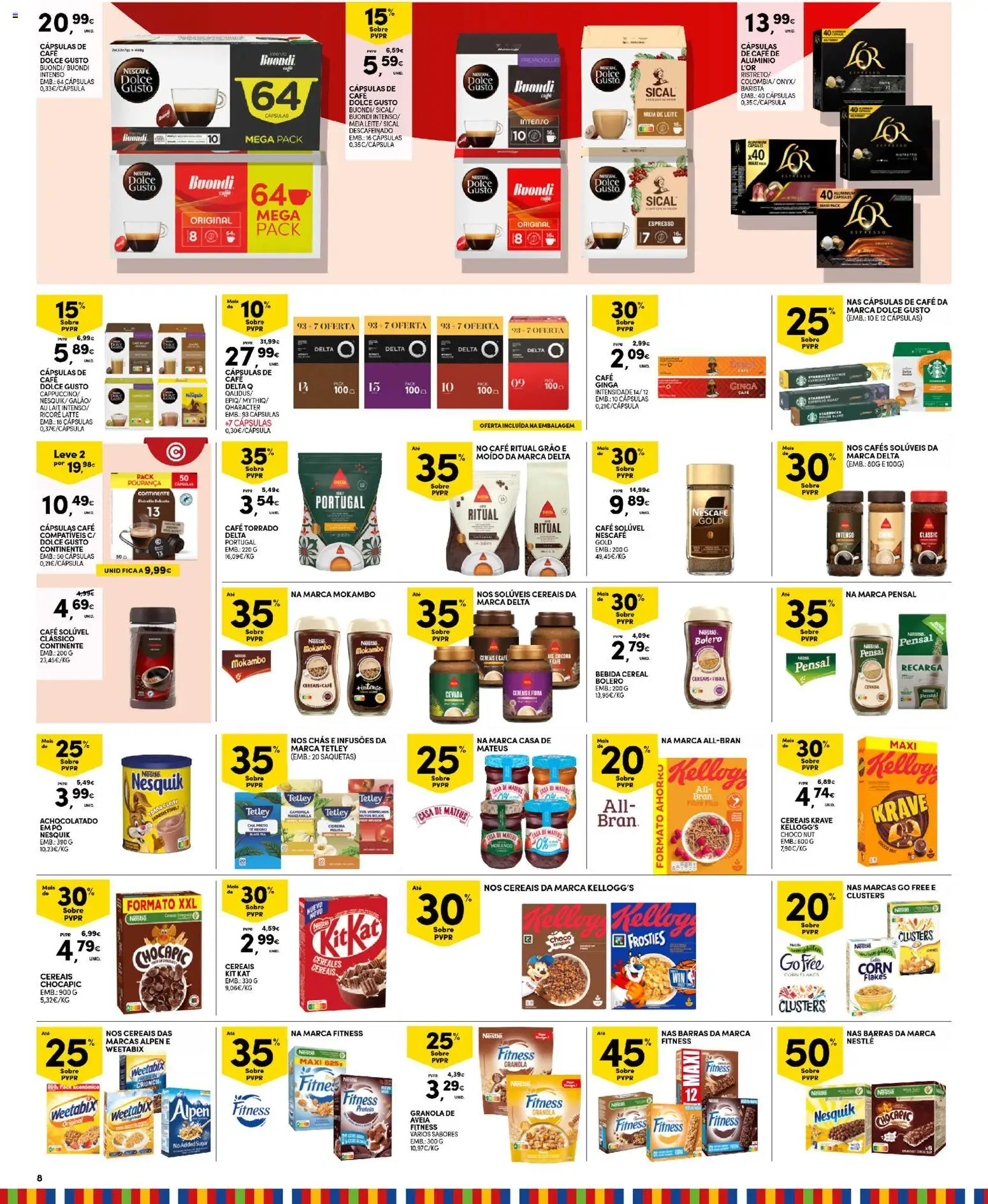 Continente Madeira │ válido de 21.04.2026 | Página: 8 | Produtos: Aveia, Delta q, Leite, Bebida