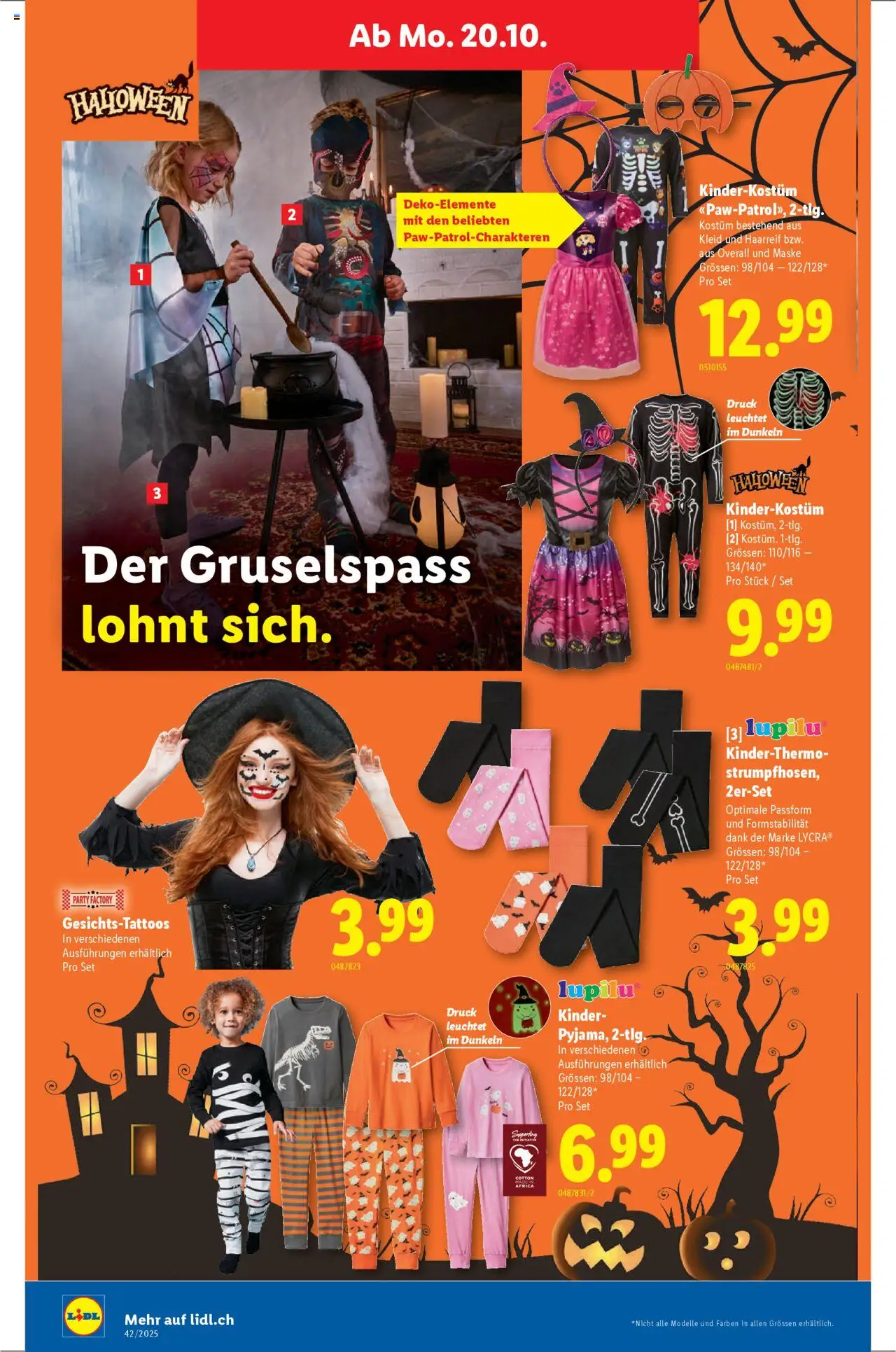 Lidl Aktionen – gültig ab 16.10.2025 | Seite: 26 | Produkte: Overall, Maske, Kleid