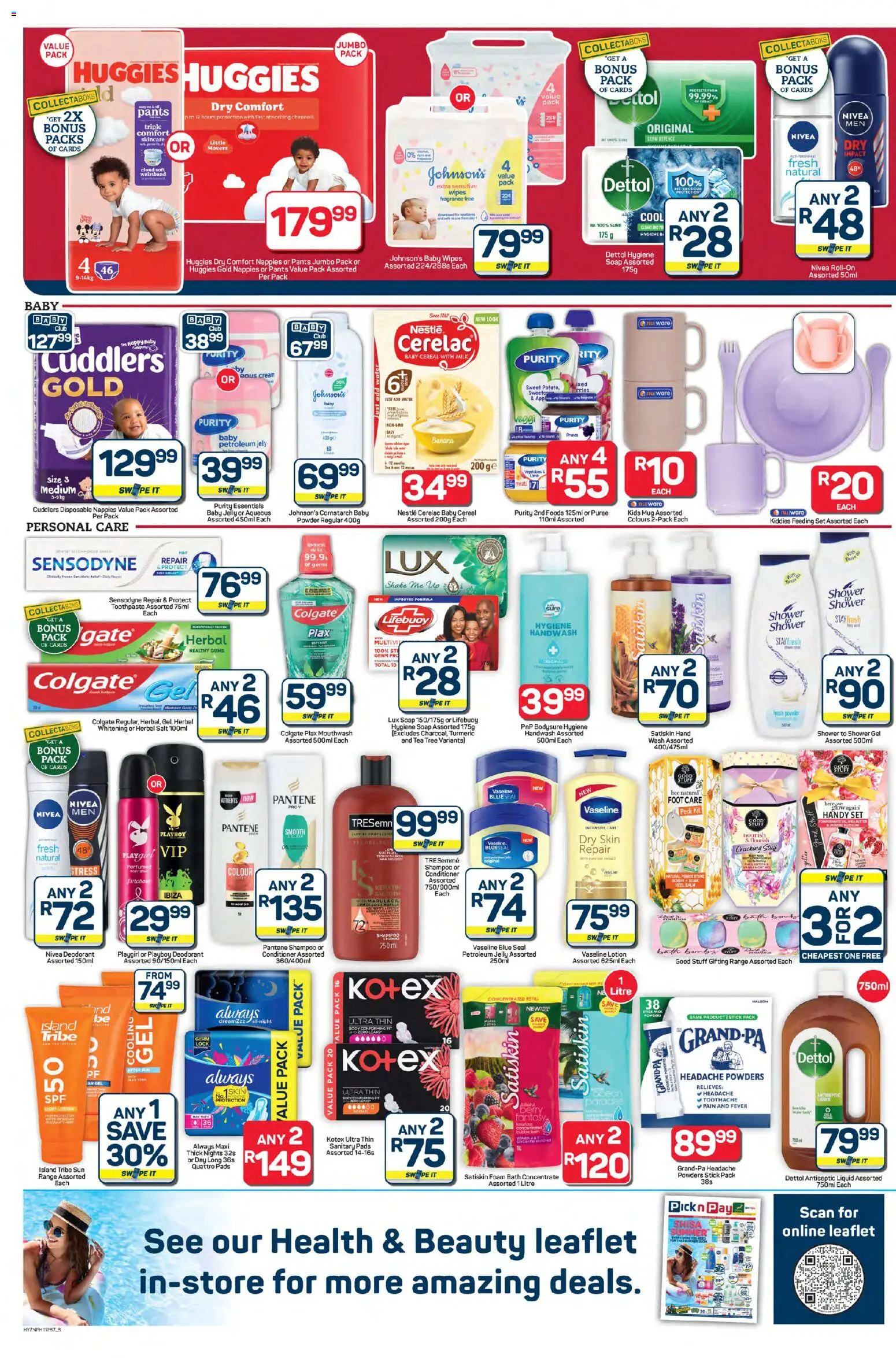 New Pick n Pay catalogue – valid from 23.10.2025 | Page: 8 | Products: Tea, Soap, Water, Petroleum jelly