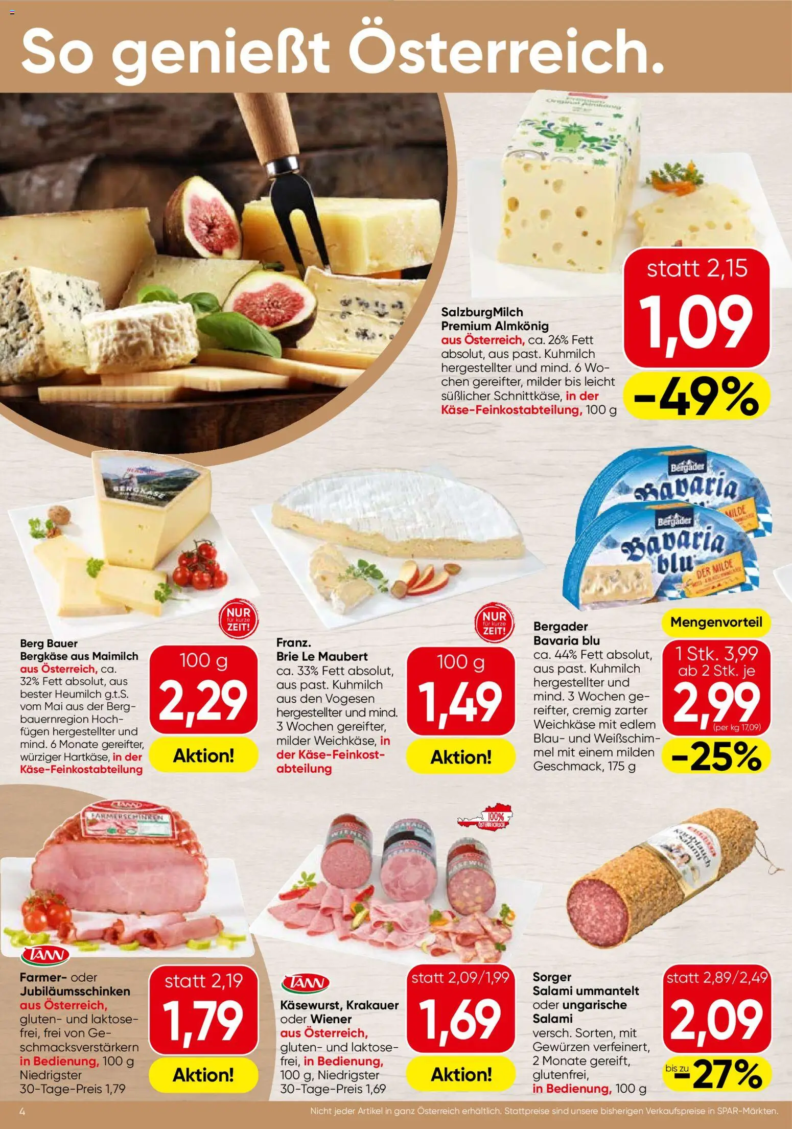 Spar Flugblatt - Steiermark gültig ab 06.11.2025 | Seite: 4 | Produkte: Salami