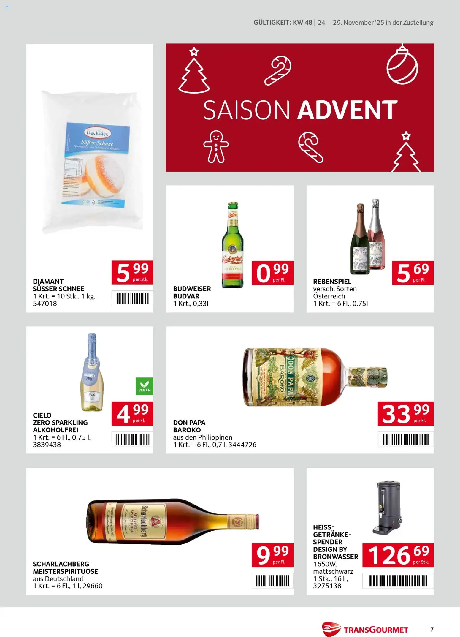 Transgourmet Zustellaktion gültig ab 24.11.2025 | Seite: 7