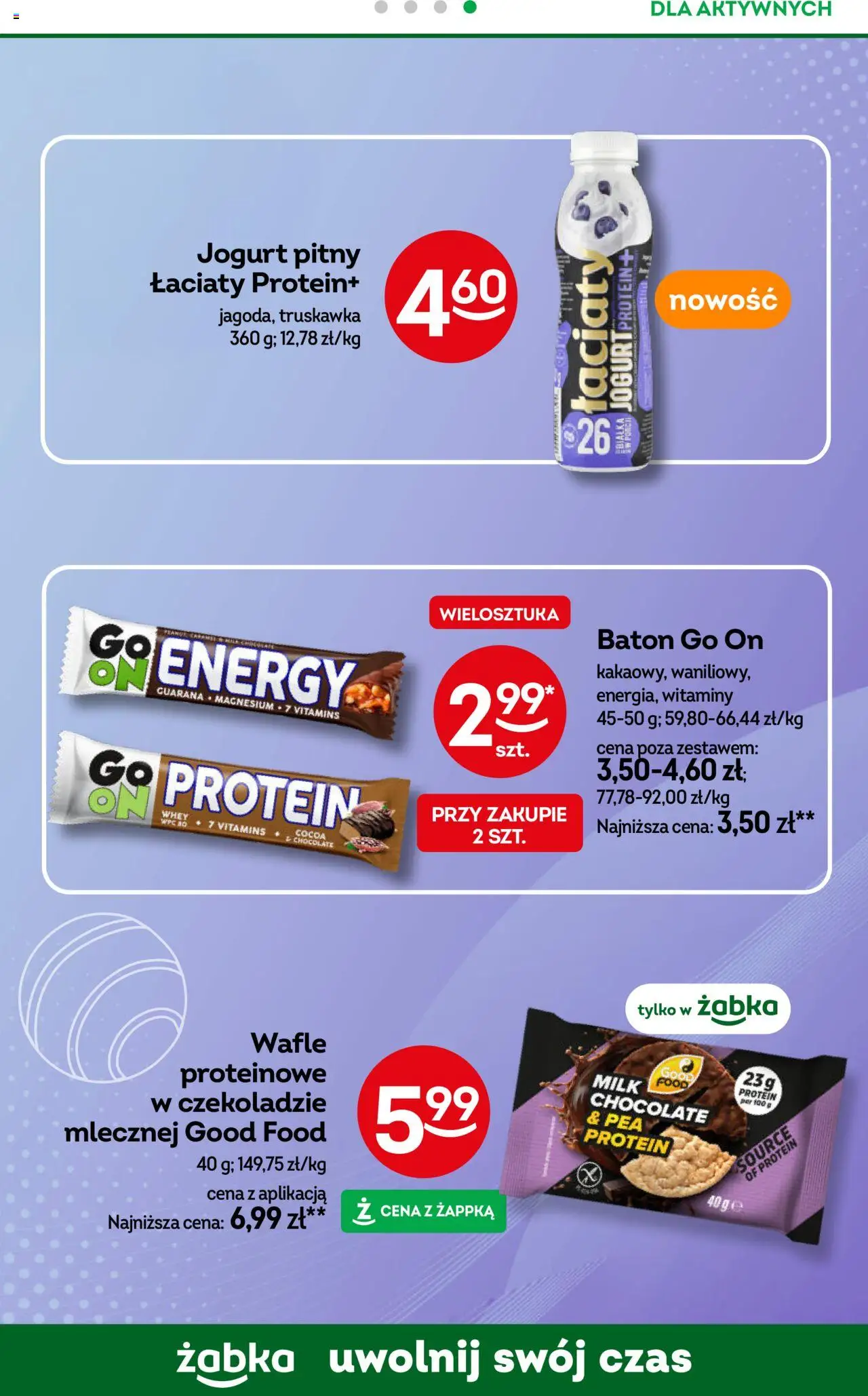 Żabka Gazetka od 24.09.2025 | Strona: 65 | Produkty: Sandwich, Big Milk, Lody Kaktus, Lody