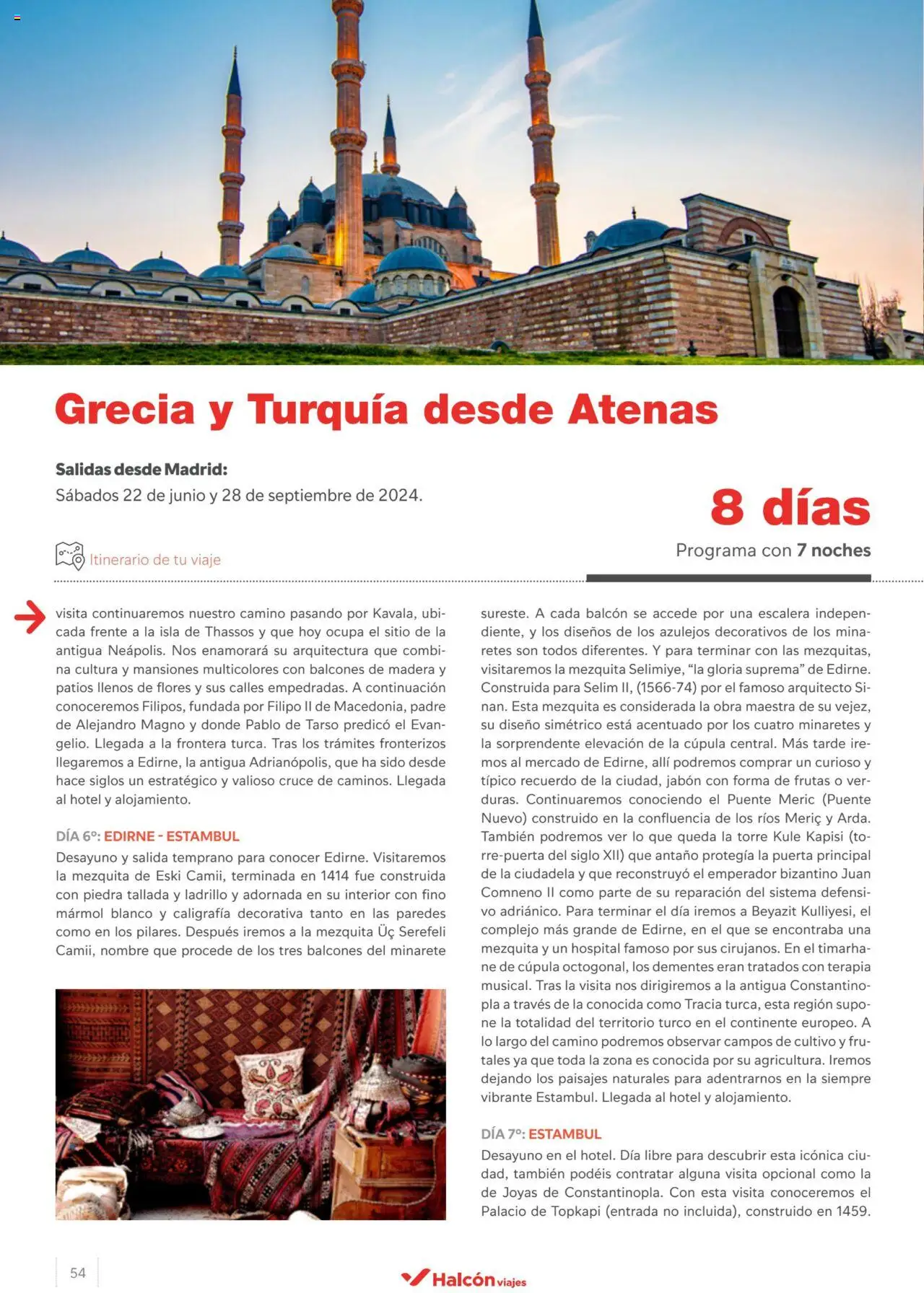 Halcón Viajes Turquía 2024 │ válido desde el 09.05.2024 | Página: 54 | Productos: Jabón, Combi