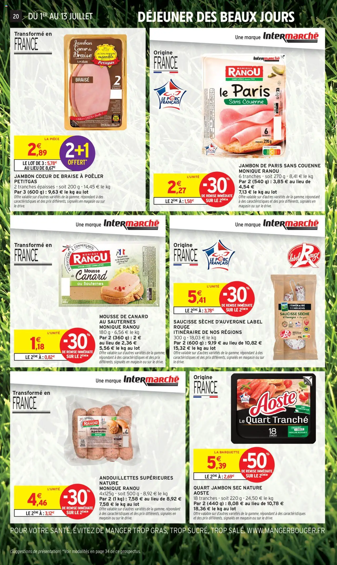  | Page: 22 | Produits: Mousse, Jambon, Saucisse