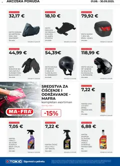 Tokić katalog | vrijedi od 18.08.2025 | Stranica: 10 | Proizvodi: Kaciga, Šampon, Kofer, Rukavice