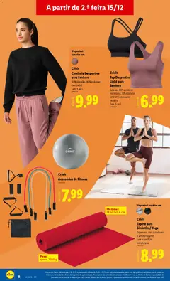 Pré-visualização Crivit Camisola Desportiva para Senhora, 60% Algodão, 40% poliéster (reciclado). Tam. S ao L válido de 15.12.2025 | Página: 8