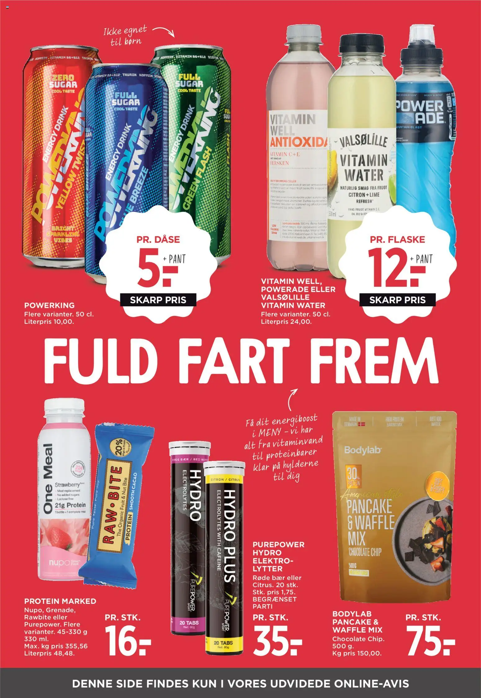 Meny tilbudsavis – gyldig fra 27.12.2025 | Side: 33 | Produkter: Proteinbarer, Lime