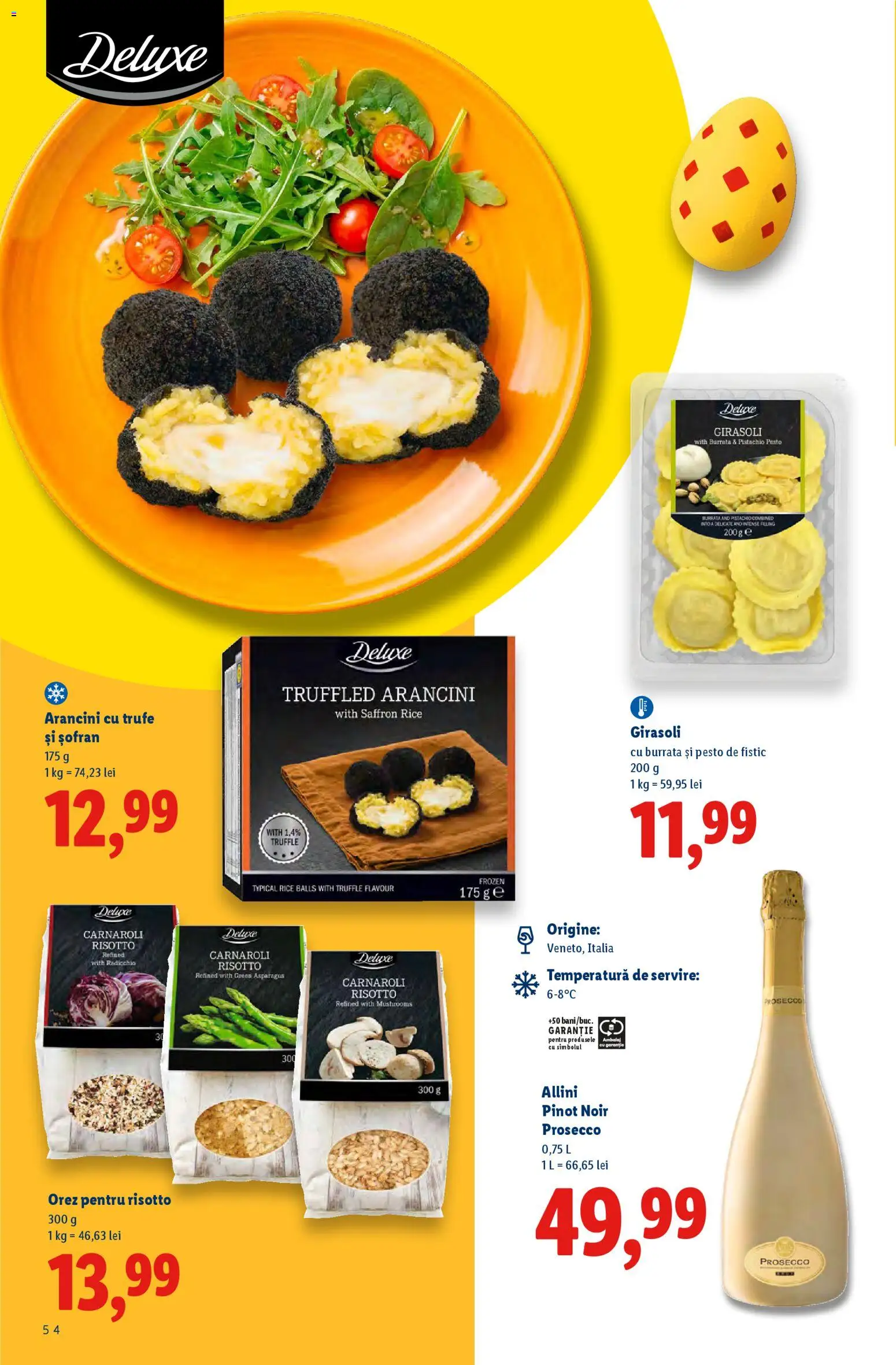 Noul catalog Lidl – valabil de la 02.03.2026 | Pagină: 54 | Produse: Çift taraflı üst, Prosecco, Orez, Fistic