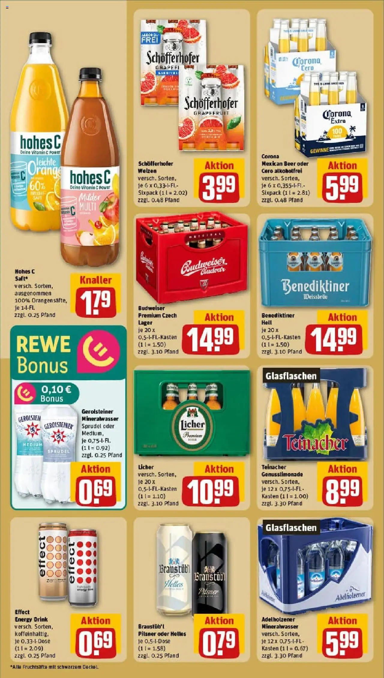 Rewe prospekt Glauburg / Stockheim	 - gültig ab dem 06.07.2025 | Seite: 14 | Produkte: Energy, Adelholzener, Benediktiner hell, Hohes c