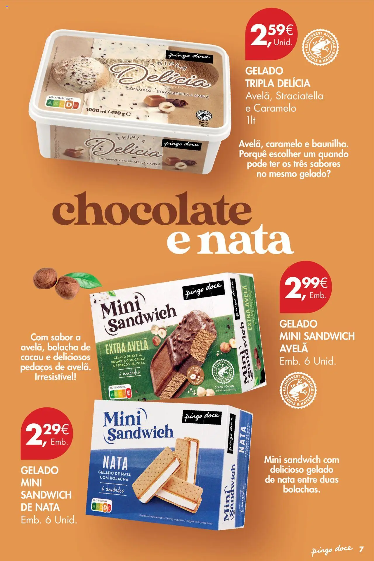 Pingo Doce - Gelados │ válido de 26.06.2025 | Página: 7 | Produtos: Gelado, Chocolate, Nata