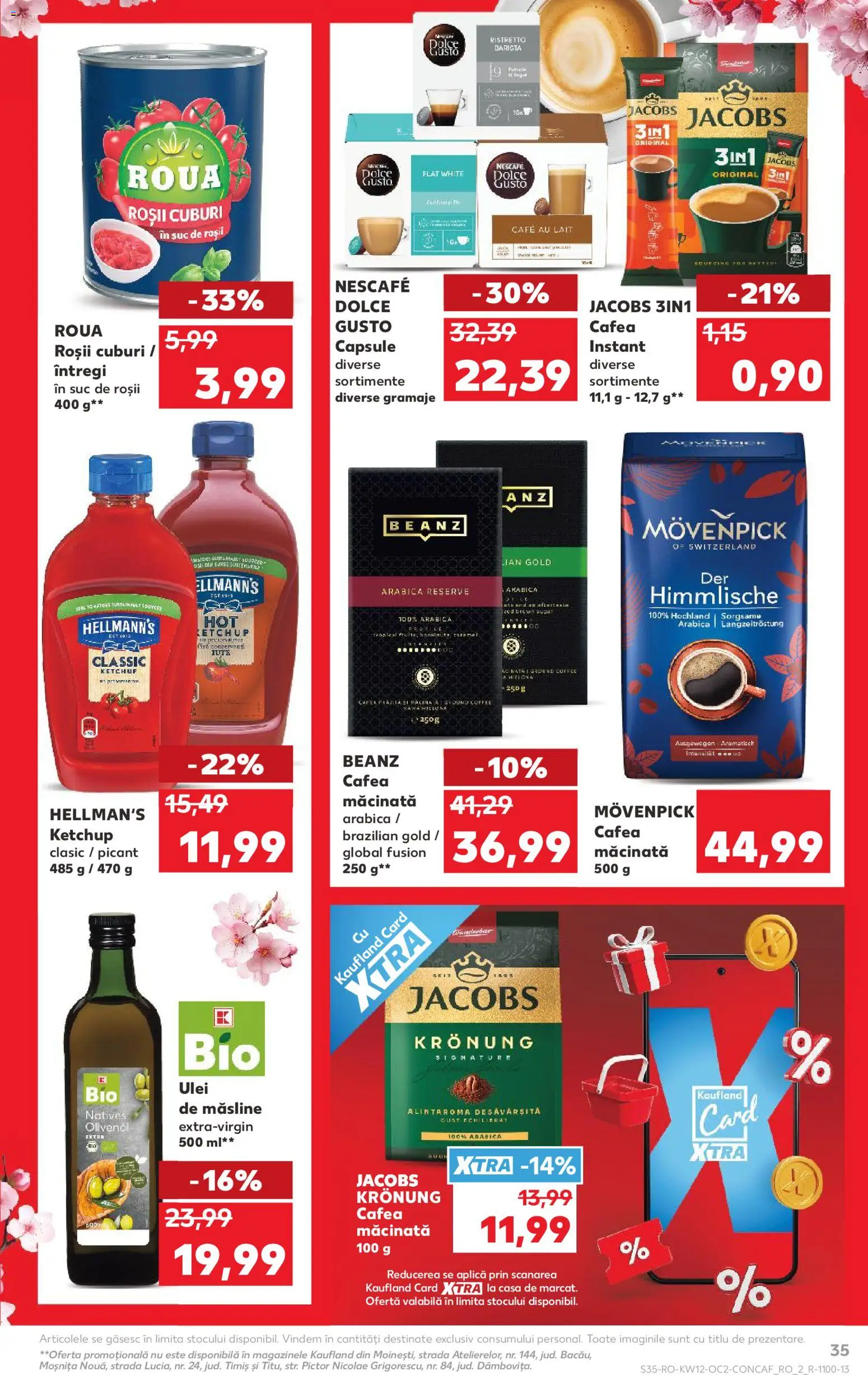 Noul catalog Kaufland – valabil de la 18.03.2026 | Pagină: 35 | Produse: Şerit ödül, Ulei, Roșii, Ketchup