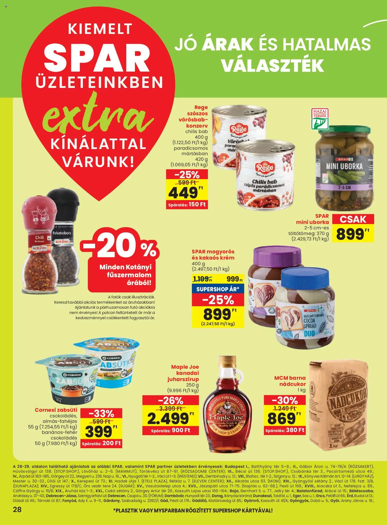 Spar akciós ujság - amely érvényes a következő dátumtól: 27.11.2025 | Oldal: 5 | Termékek: Chili, Nádcukor, Uborka, Chilis bab